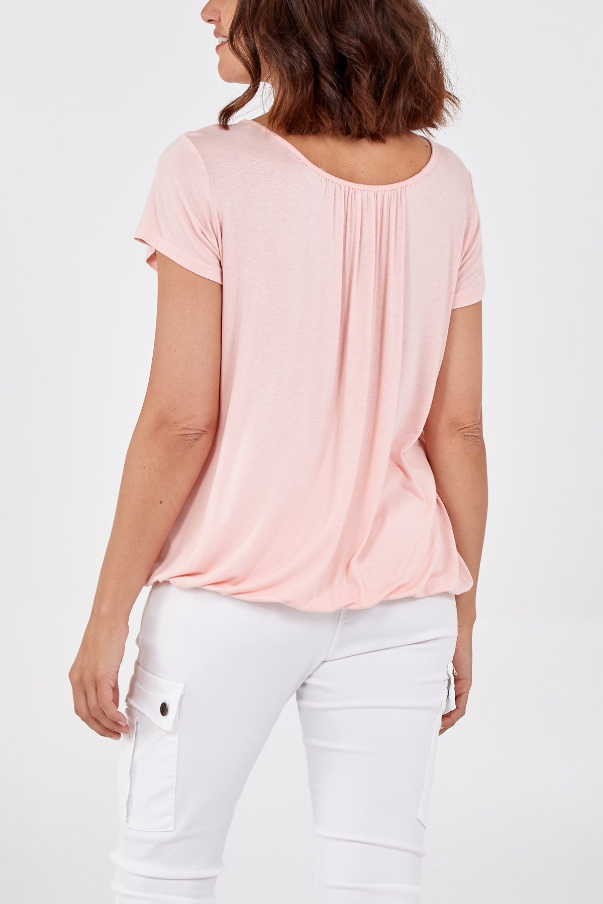 Scoop Neck Elastic Top TOPMF2 WearAll