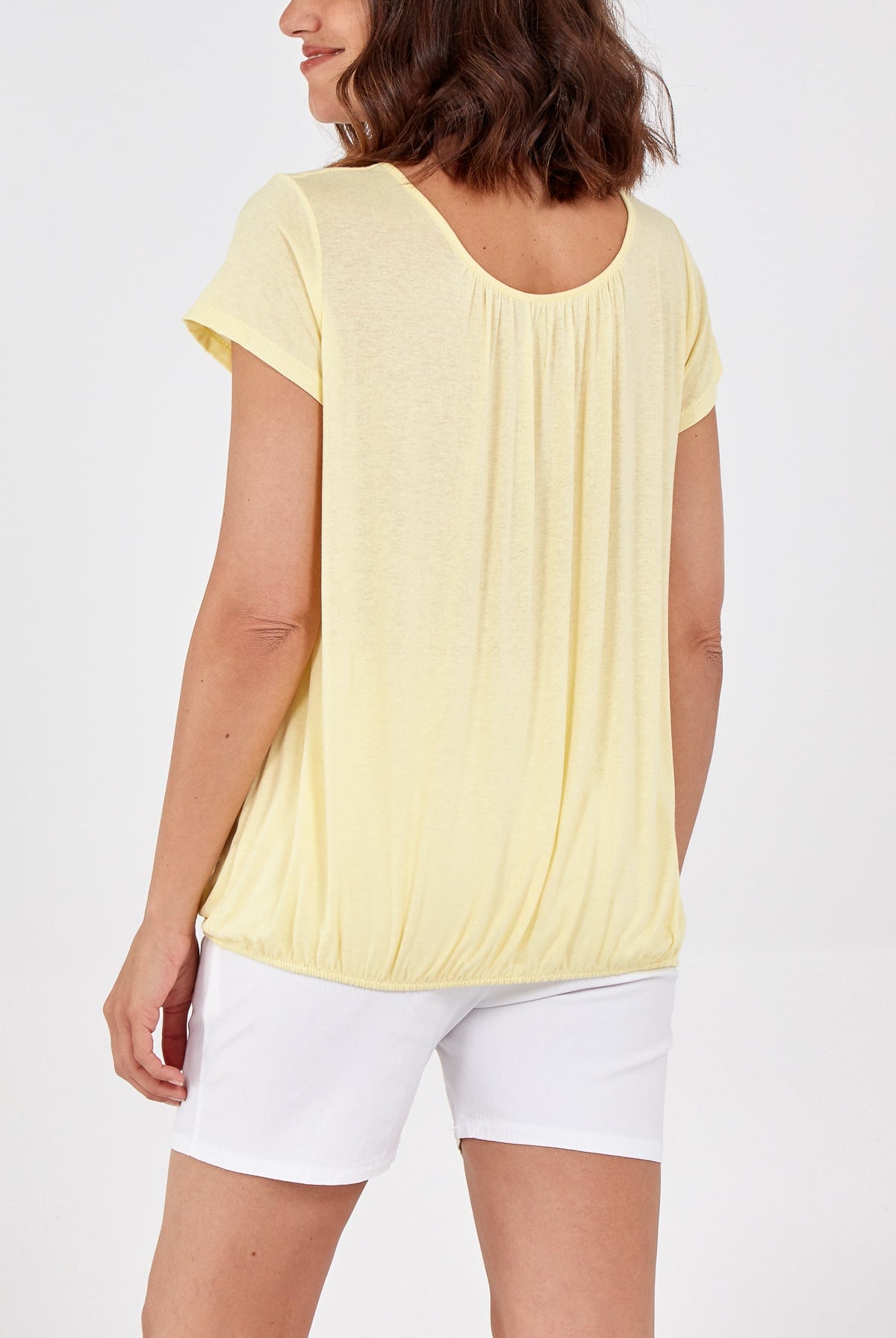 Scoop Neck Elastic Top TOPMF2 WearAll