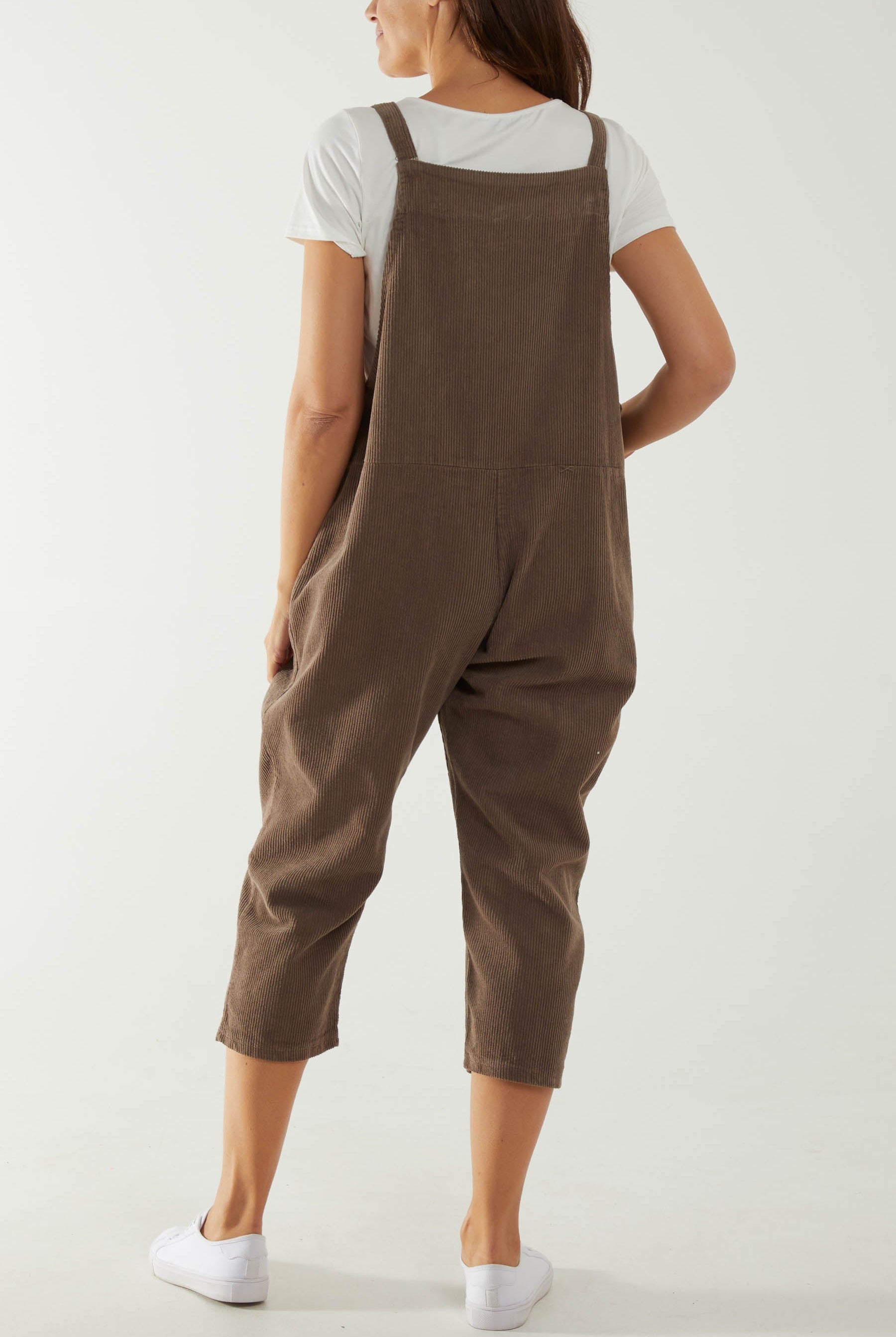 Corduroy Pocket Dungarees Jumpsuit WearAll