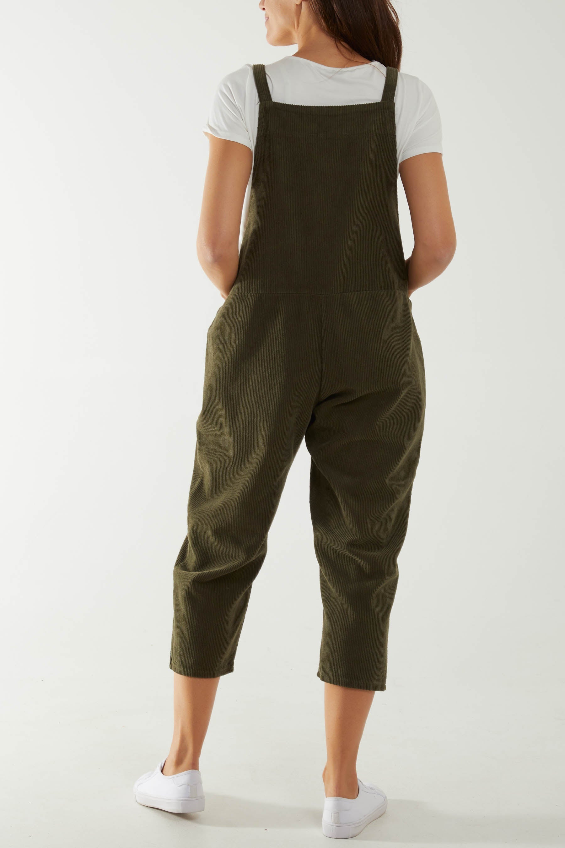 Corduroy Pocket Dungarees Jumpsuit WearAll