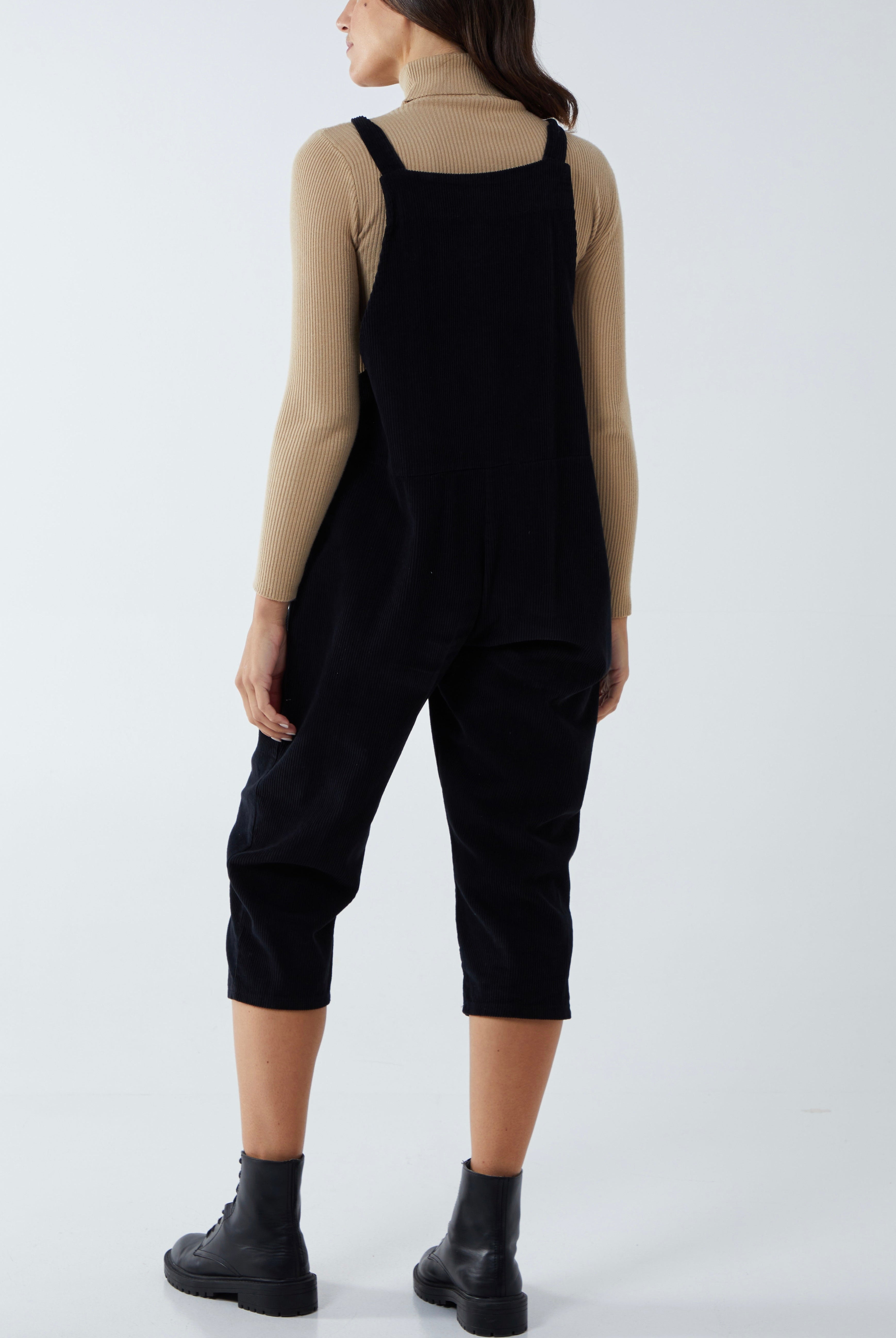 Corduroy Pocket Dungarees Jumpsuit WearAll