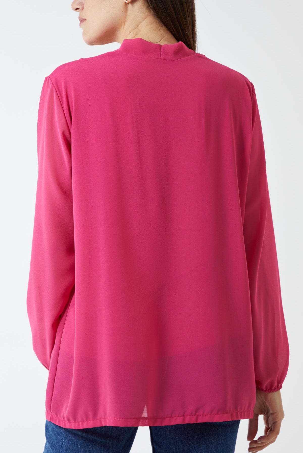 Gold Button Detail Blouse TOPMF2 WearAll