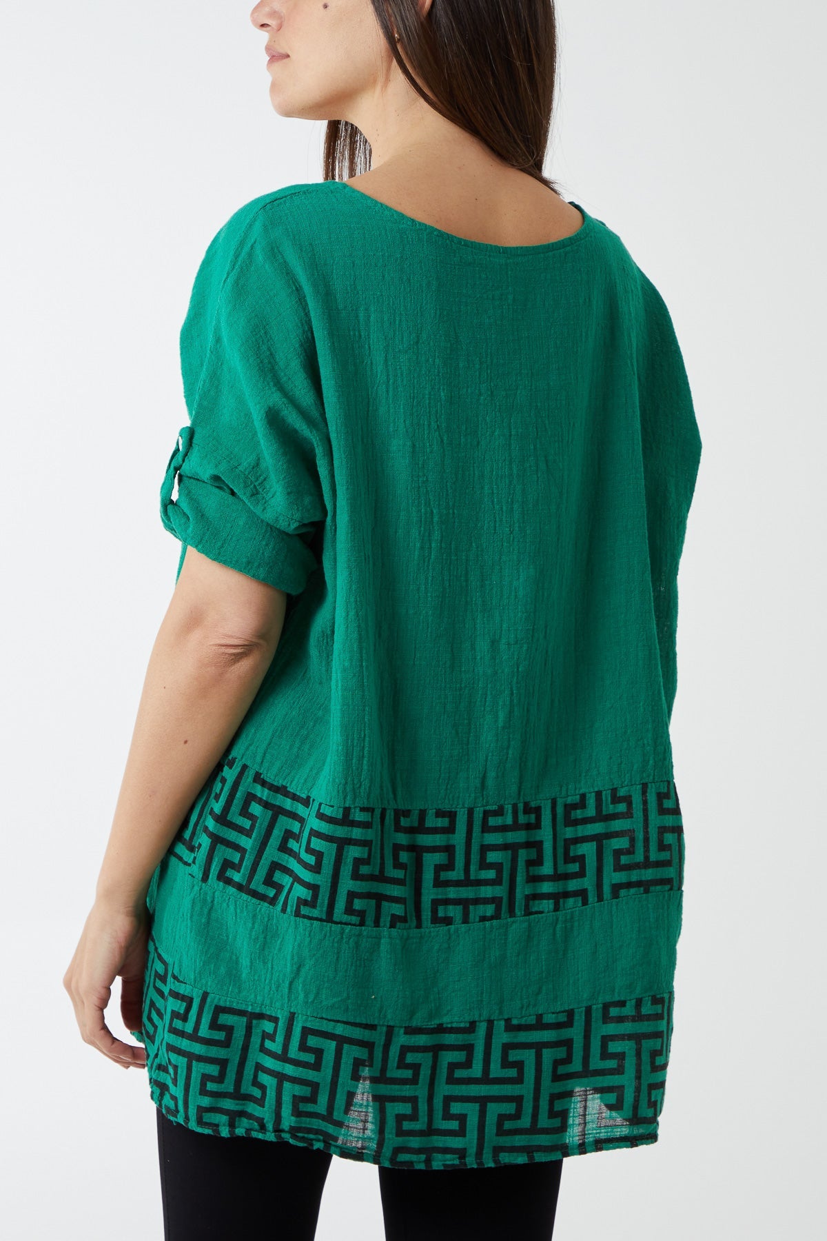 Oversized Geometric Print Top TOPMF2 WearAll