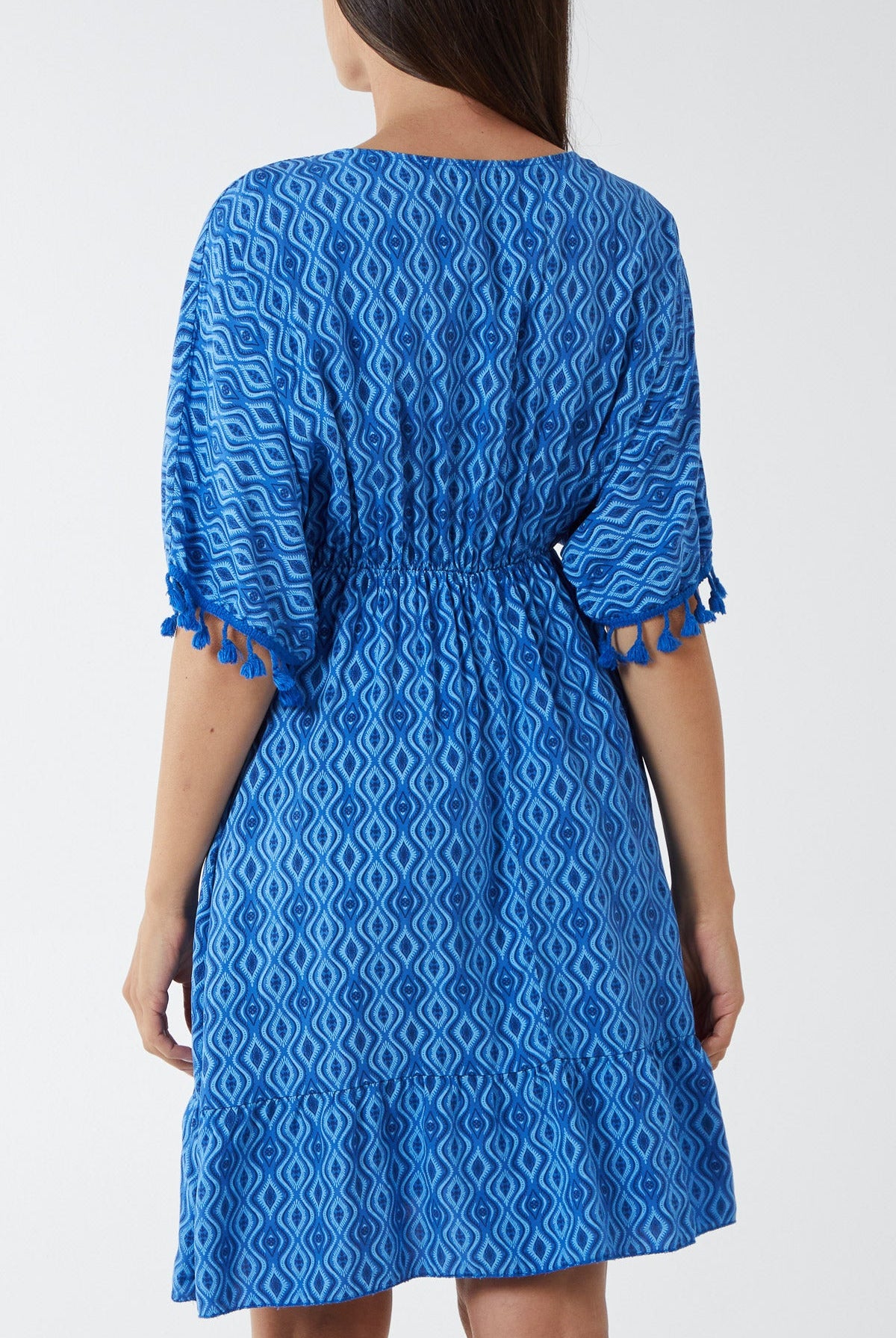 Geometric Tassel Trim Dress DMF2 WearAll