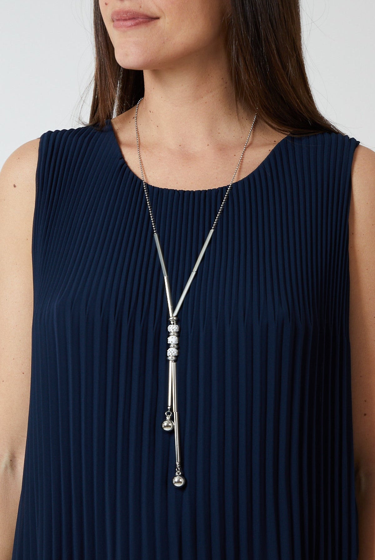 Pleated Necklace Vest TOPMF2 WearAll