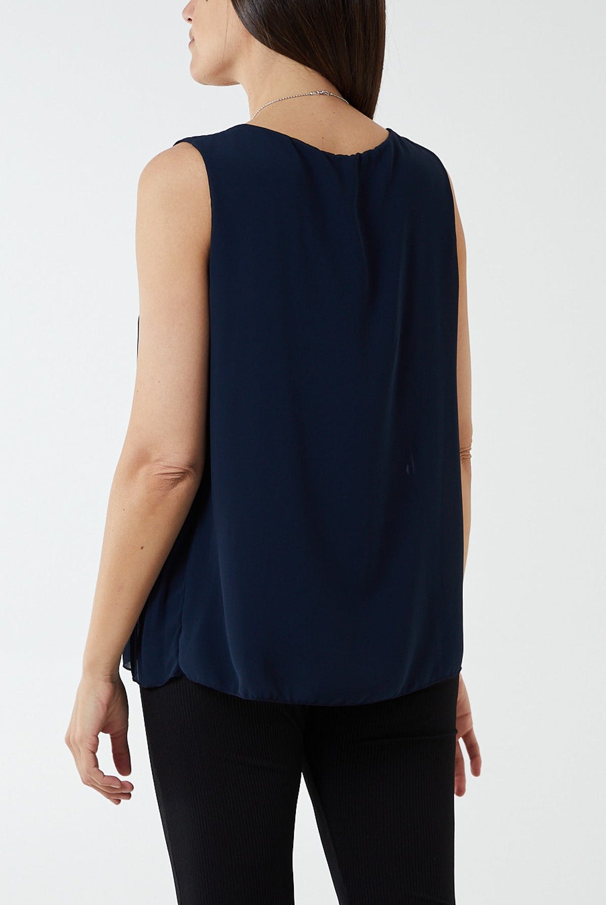 Pleated Necklace Vest TOPMF2 WearAll