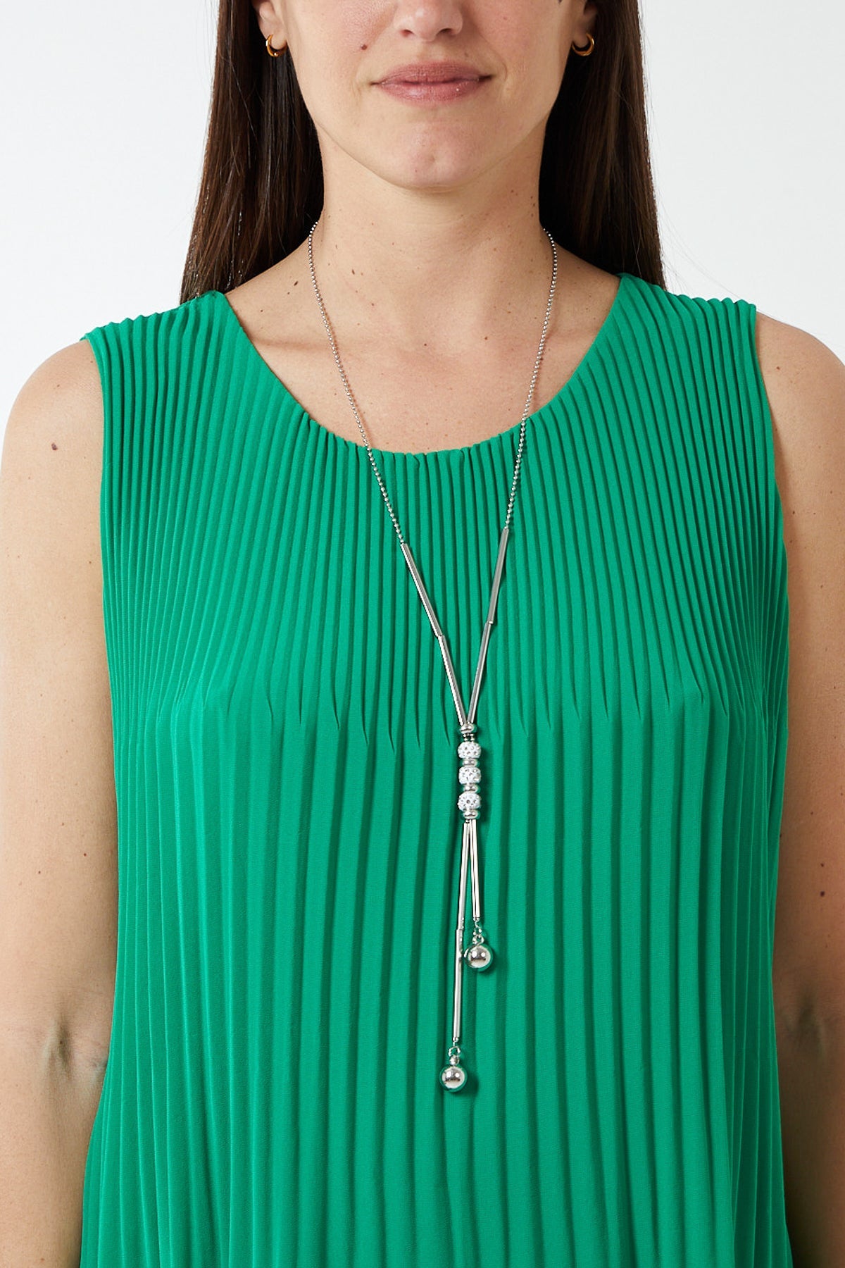 Pleated Necklace Vest TOPMF2 WearAll