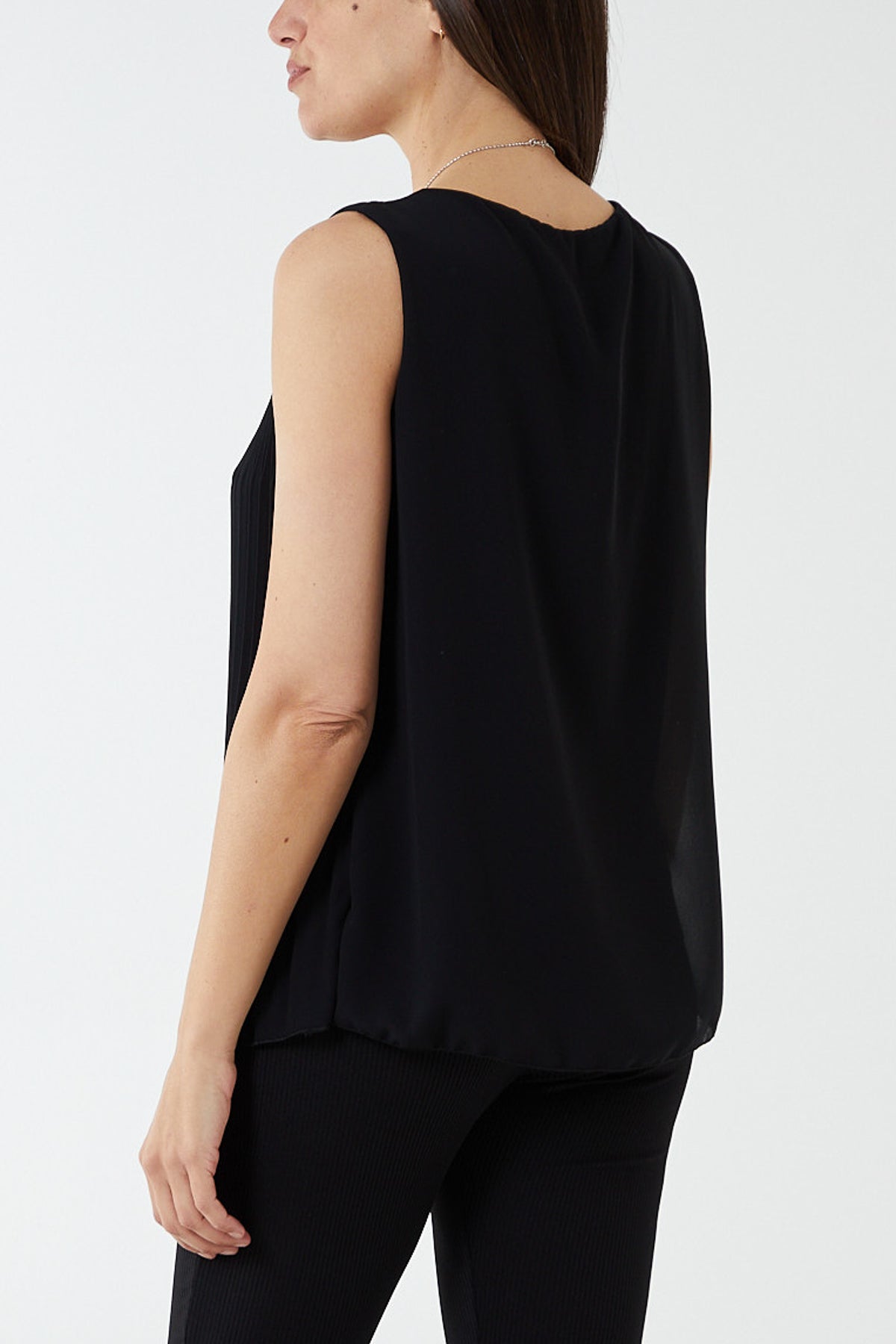 Pleated Necklace Vest TOPMF2 WearAll