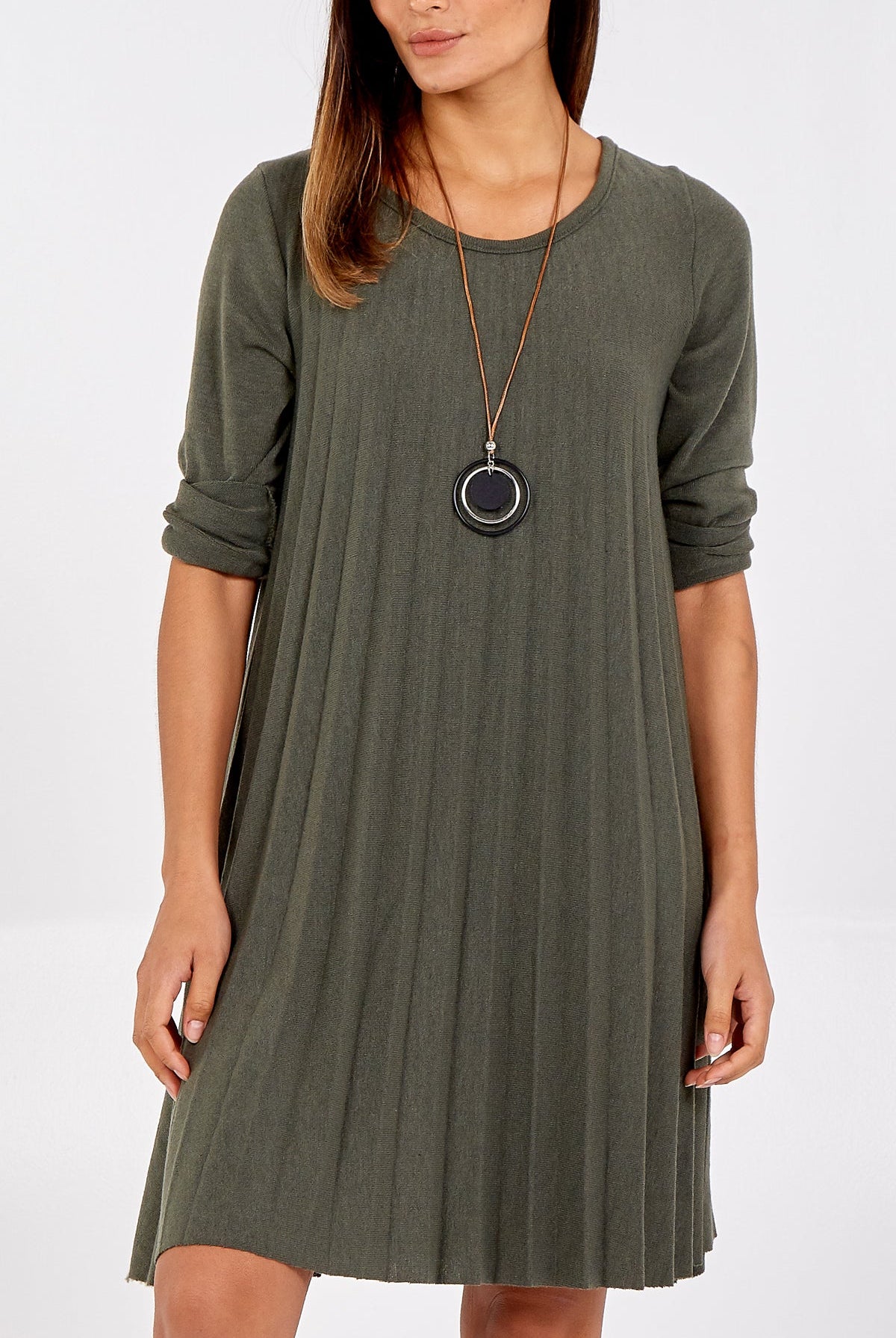 Pleated Necklace Dress DMF2 WearAll