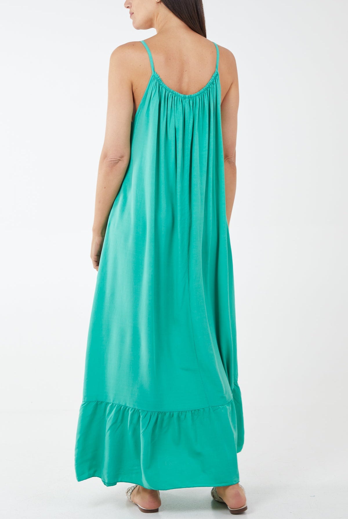Cami Strap Relaxed Tiered Maxi Dress DMF2 WearAll