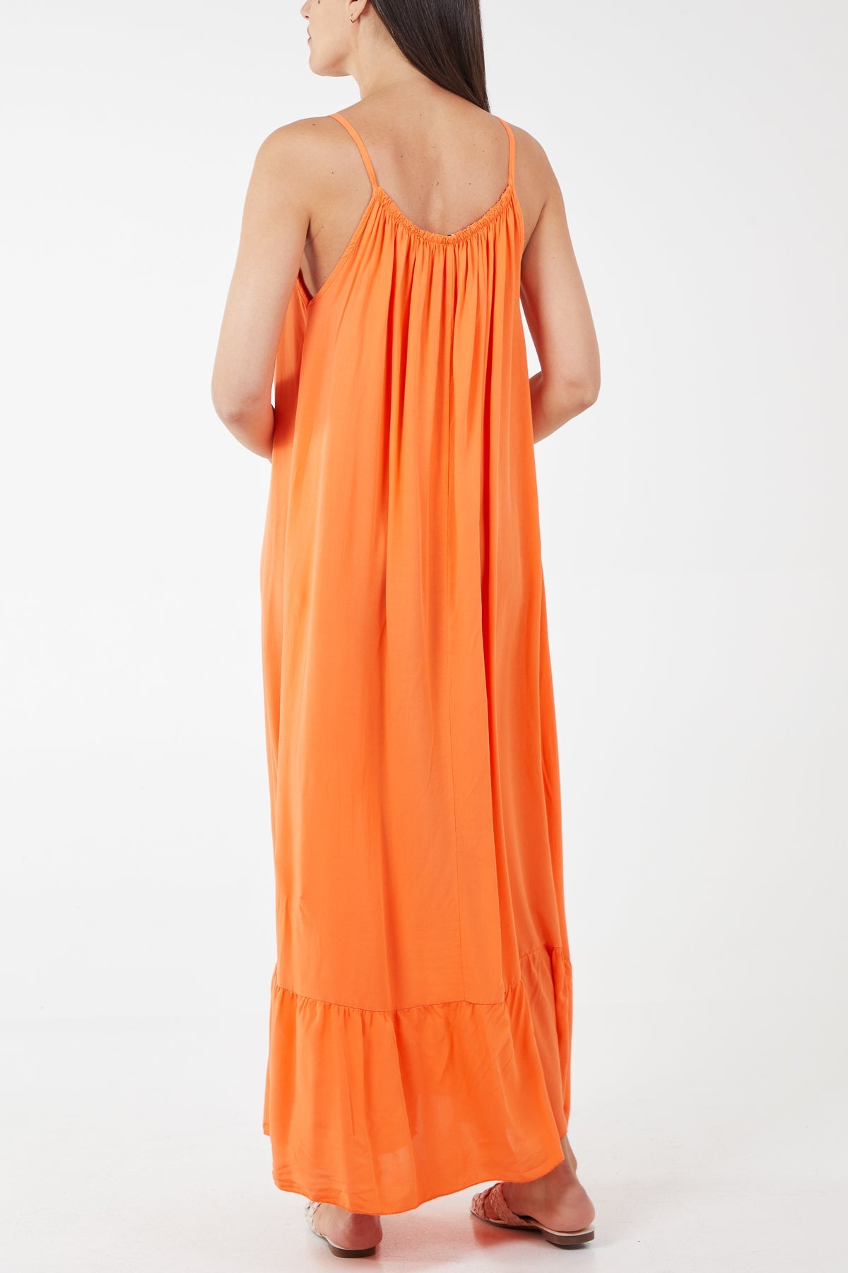 Cami Strap Relaxed Tiered Maxi Dress DMF2 WearAll
