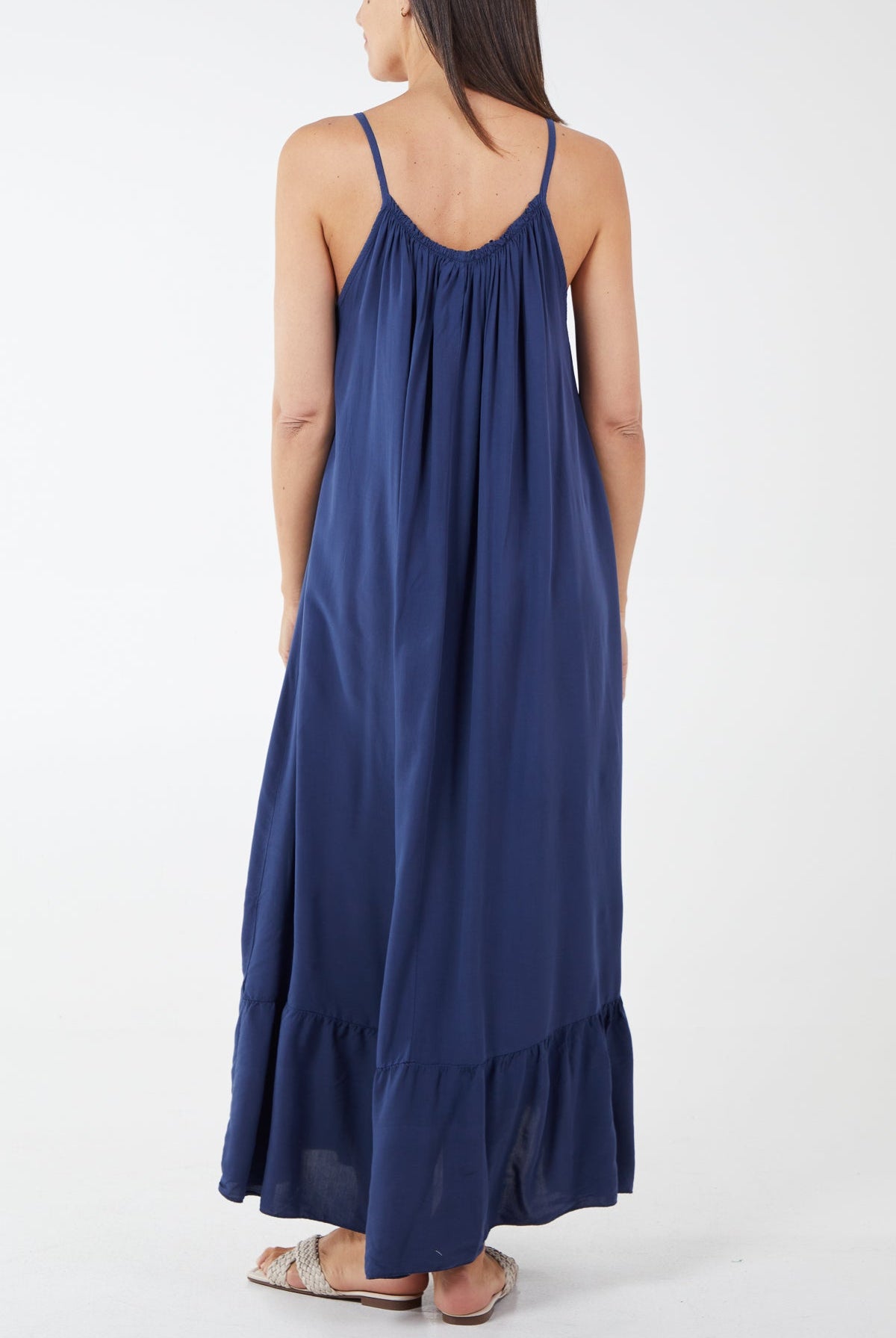 Cami Strap Relaxed Tiered Maxi Dress DMF2 WearAll