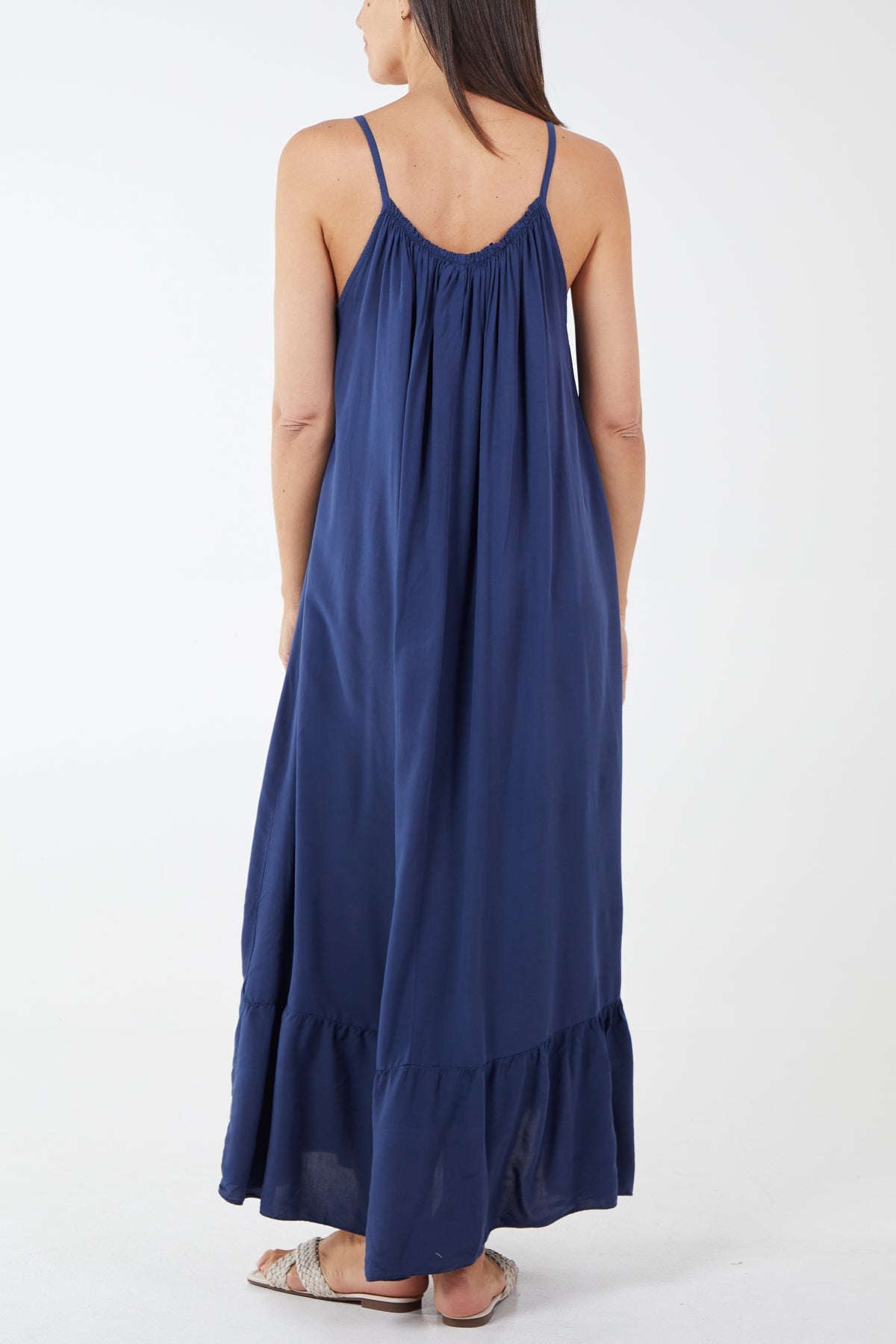 Cami Strap Relaxed Tiered Maxi Dress DMF2 WearAll