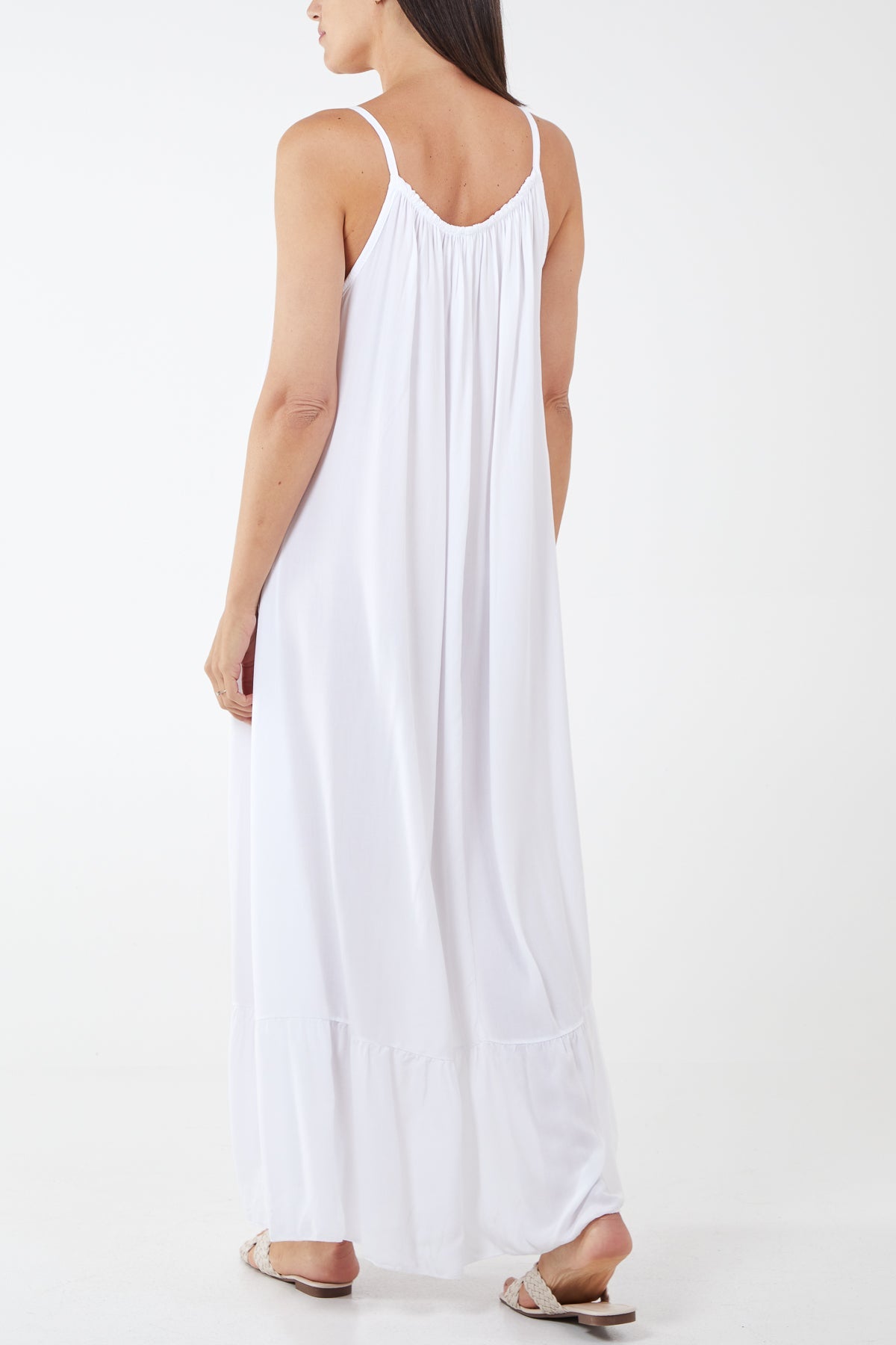 Cami Strap Relaxed Tiered Maxi Dress DMF2 WearAll