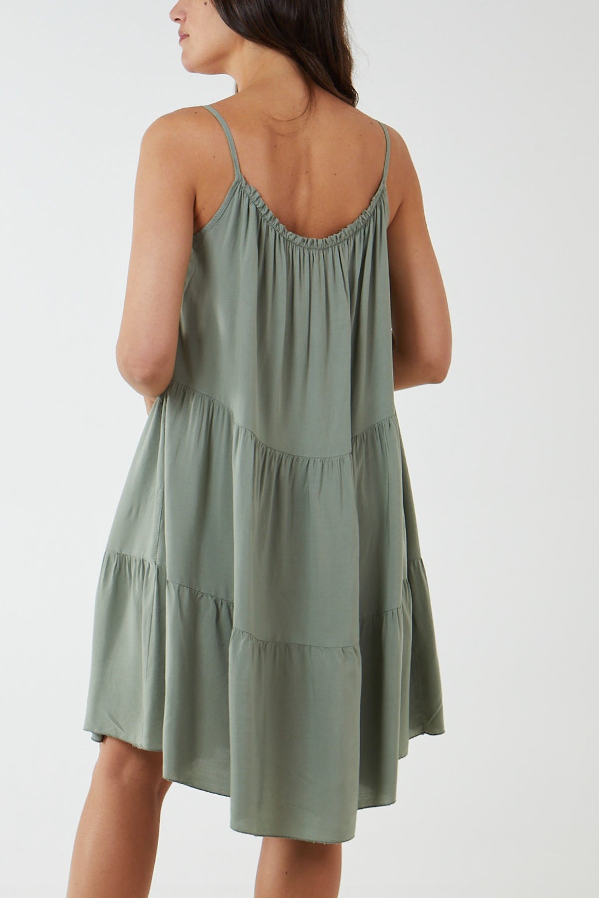 Cami Strap Tiered Smock Dress DMF2 WearAll