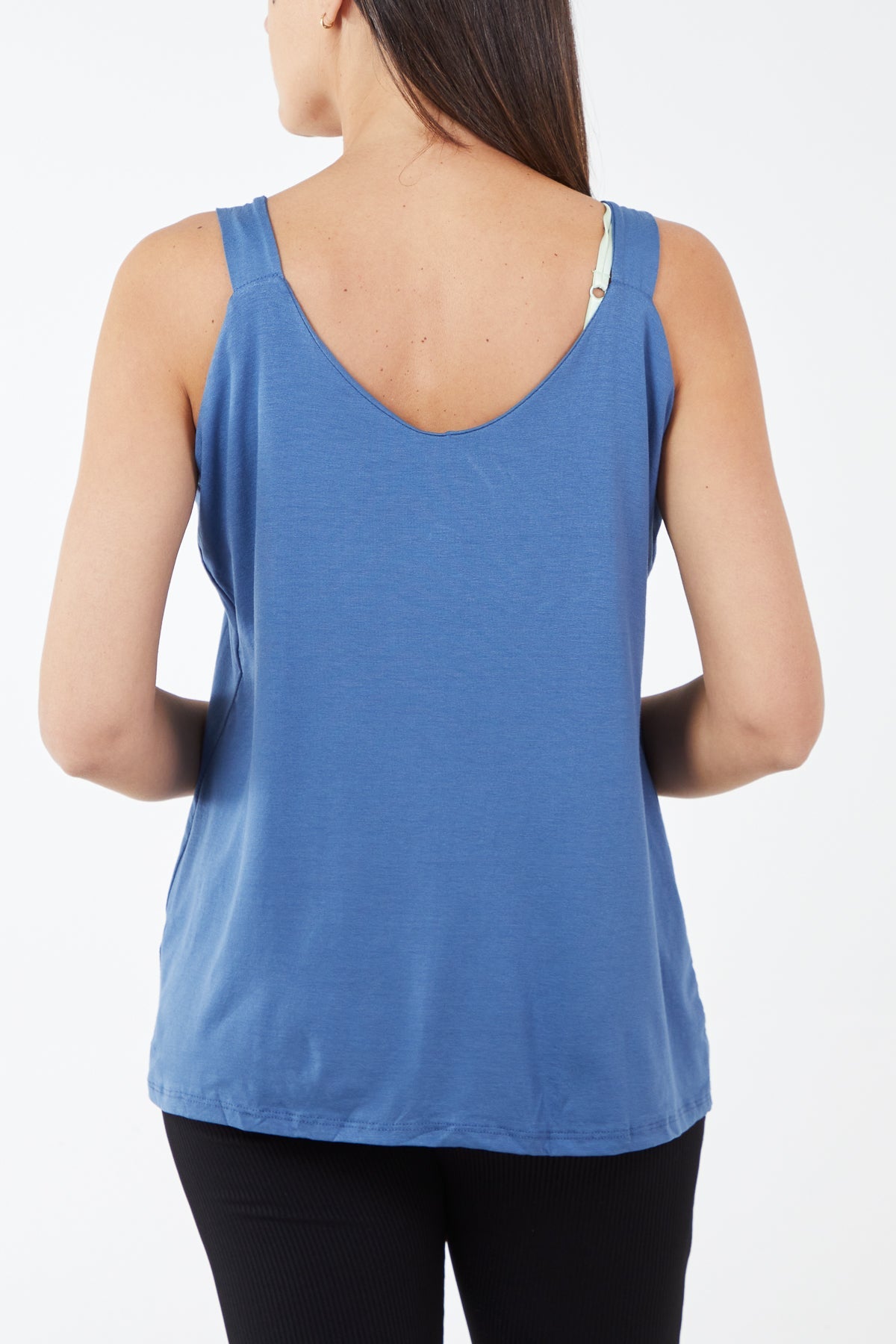Double Layer Scoop Neck Vest TOPMF2 WearAll