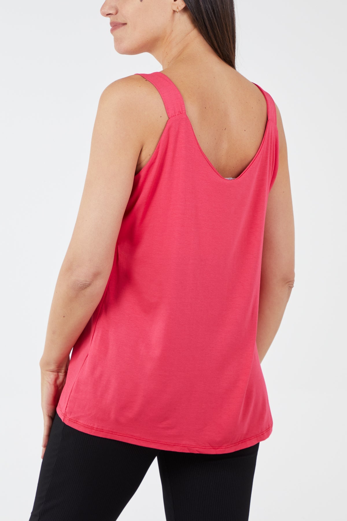 Double Layer Scoop Neck Vest TOPMF2 WearAll