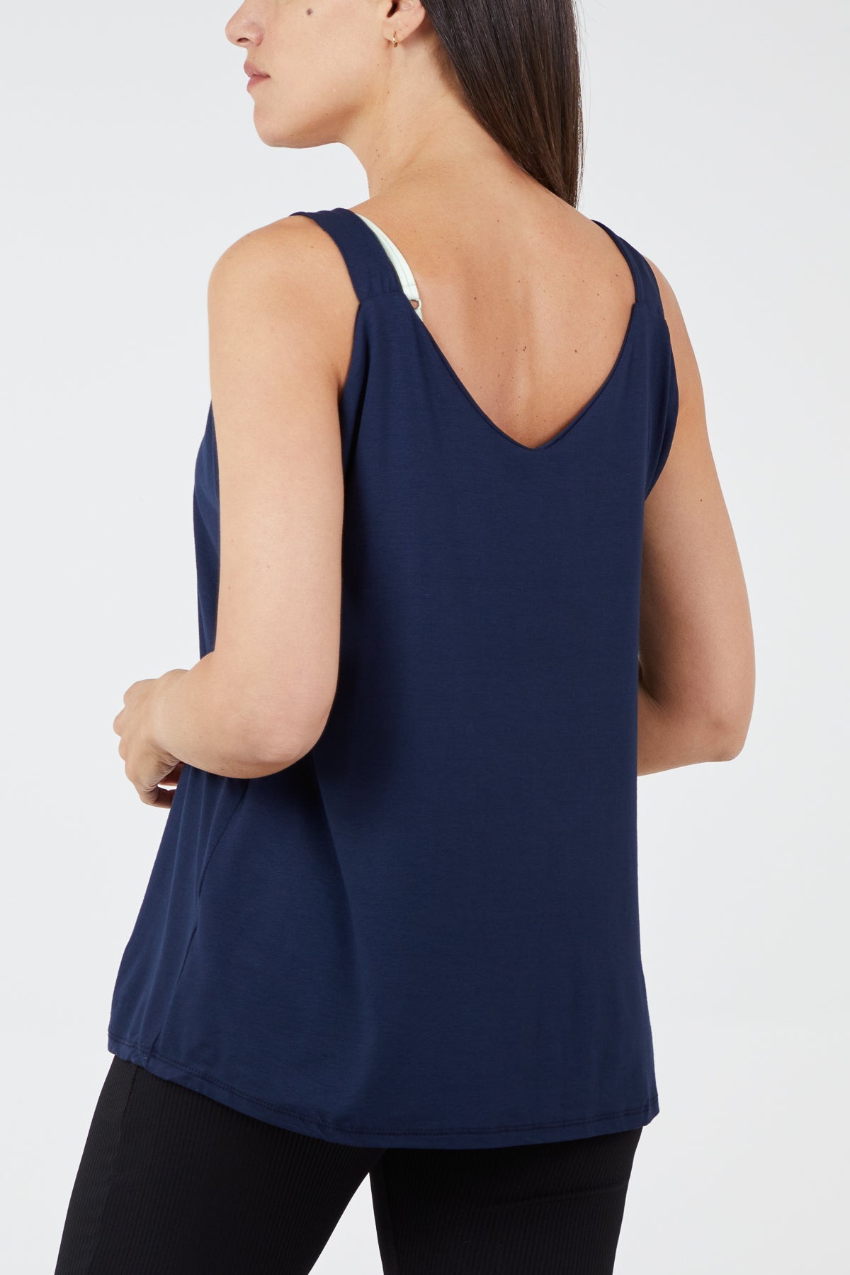 Double Layer Scoop Neck Vest TOPMF2 WearAll