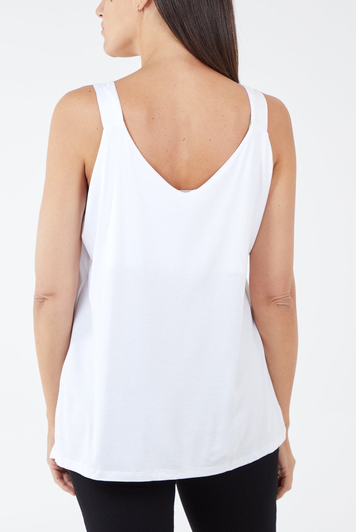 Double Layer Scoop Neck Vest TOPMF2 WearAll
