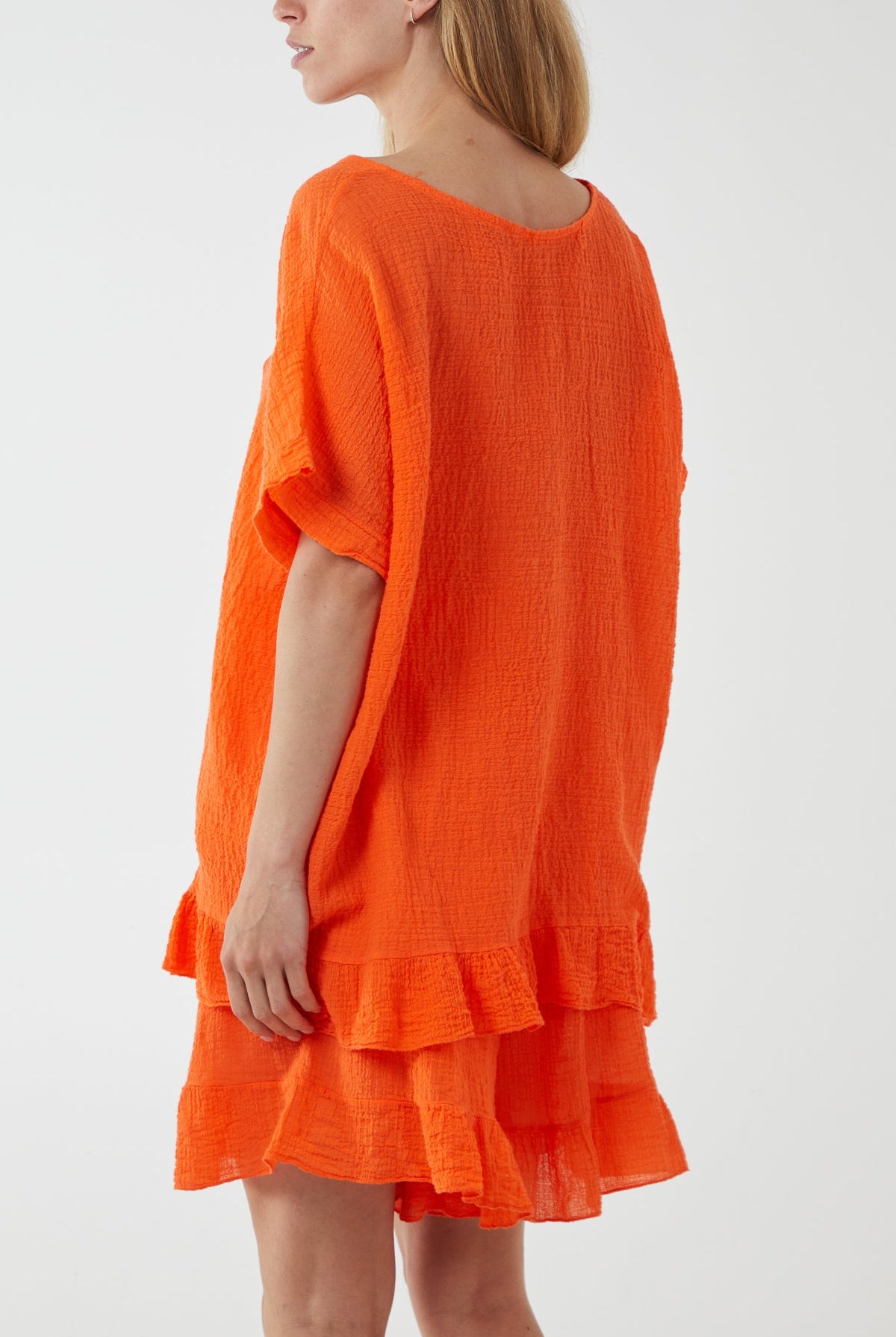 Cotton Blend Frill Hem Top & Short Set TW1 WearAll