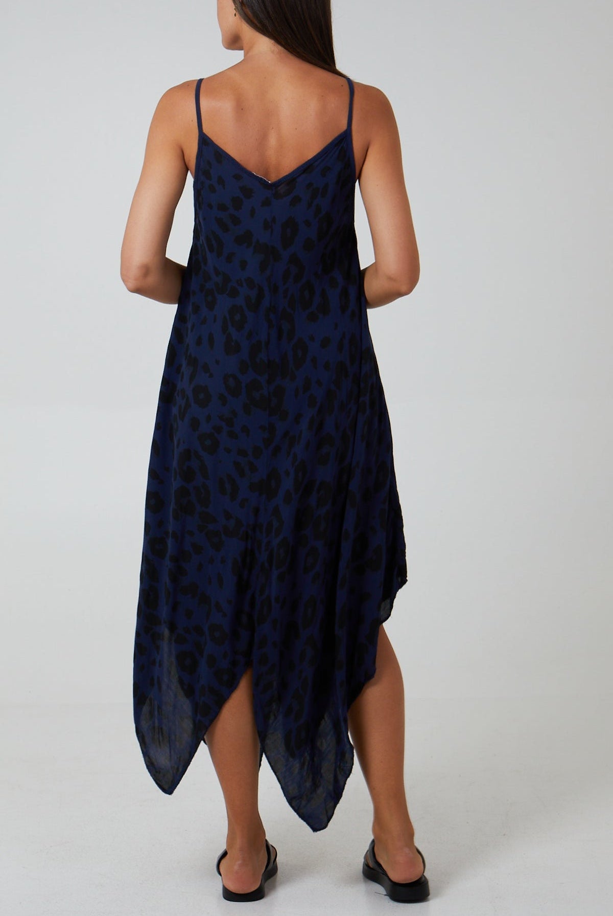 Hanky Hem Leopard Print Dress DMF2 WearAll