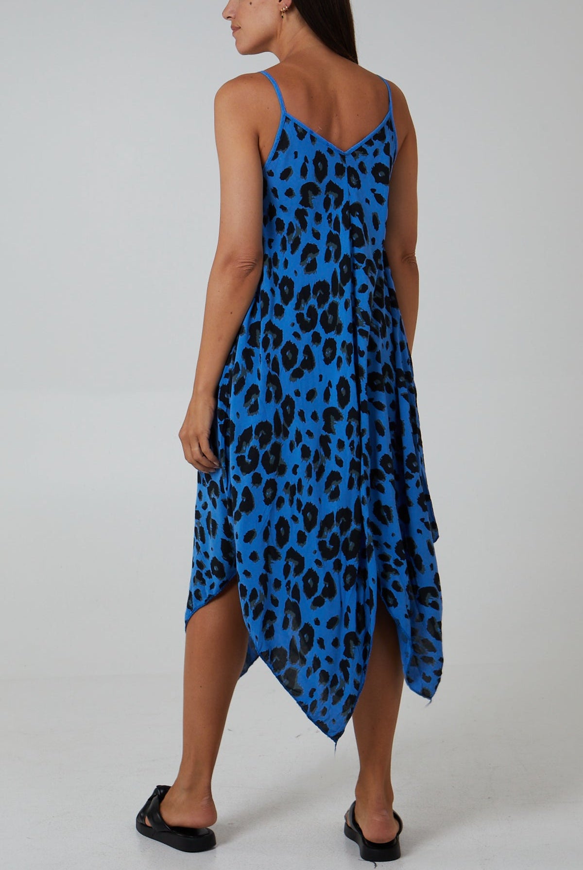 Hanky Hem Leopard Print Dress DMF2 WearAll