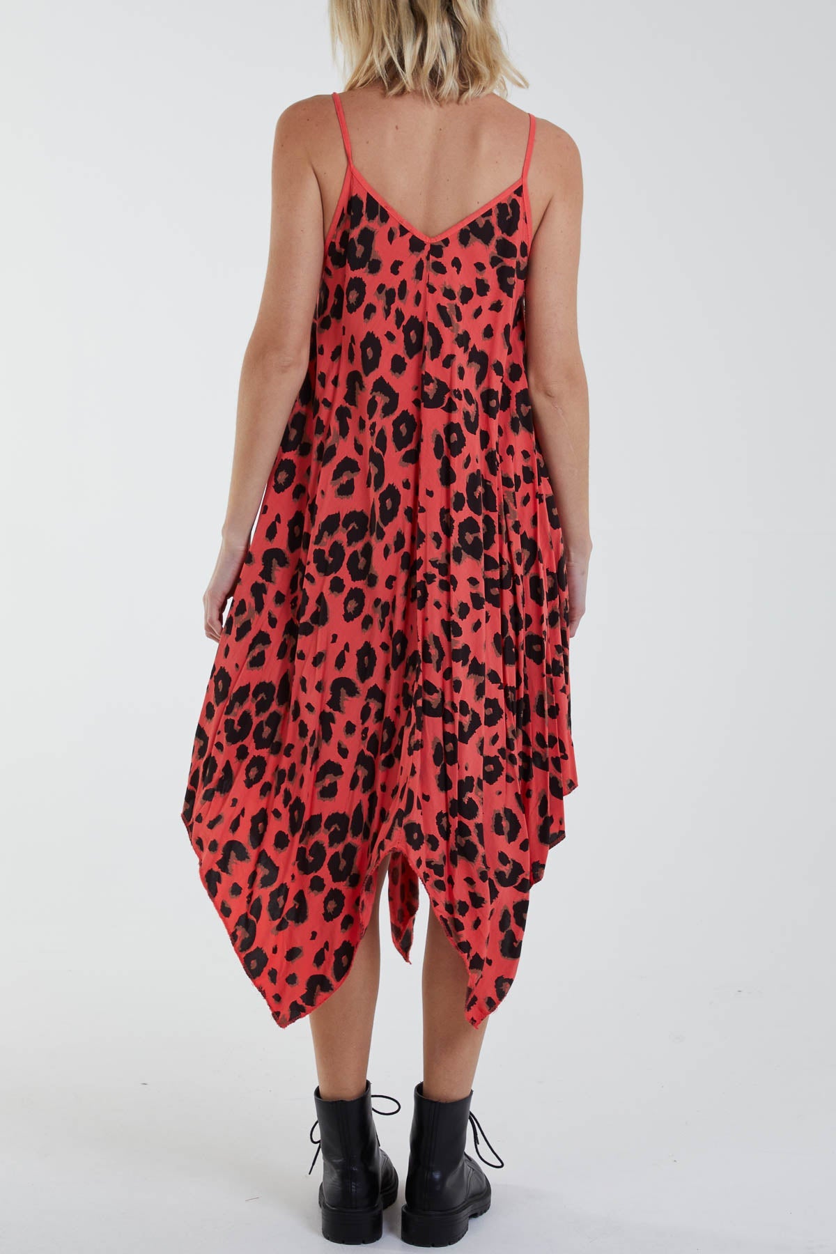 Hanky Hem Leopard Print Dress DMF2 WearAll
