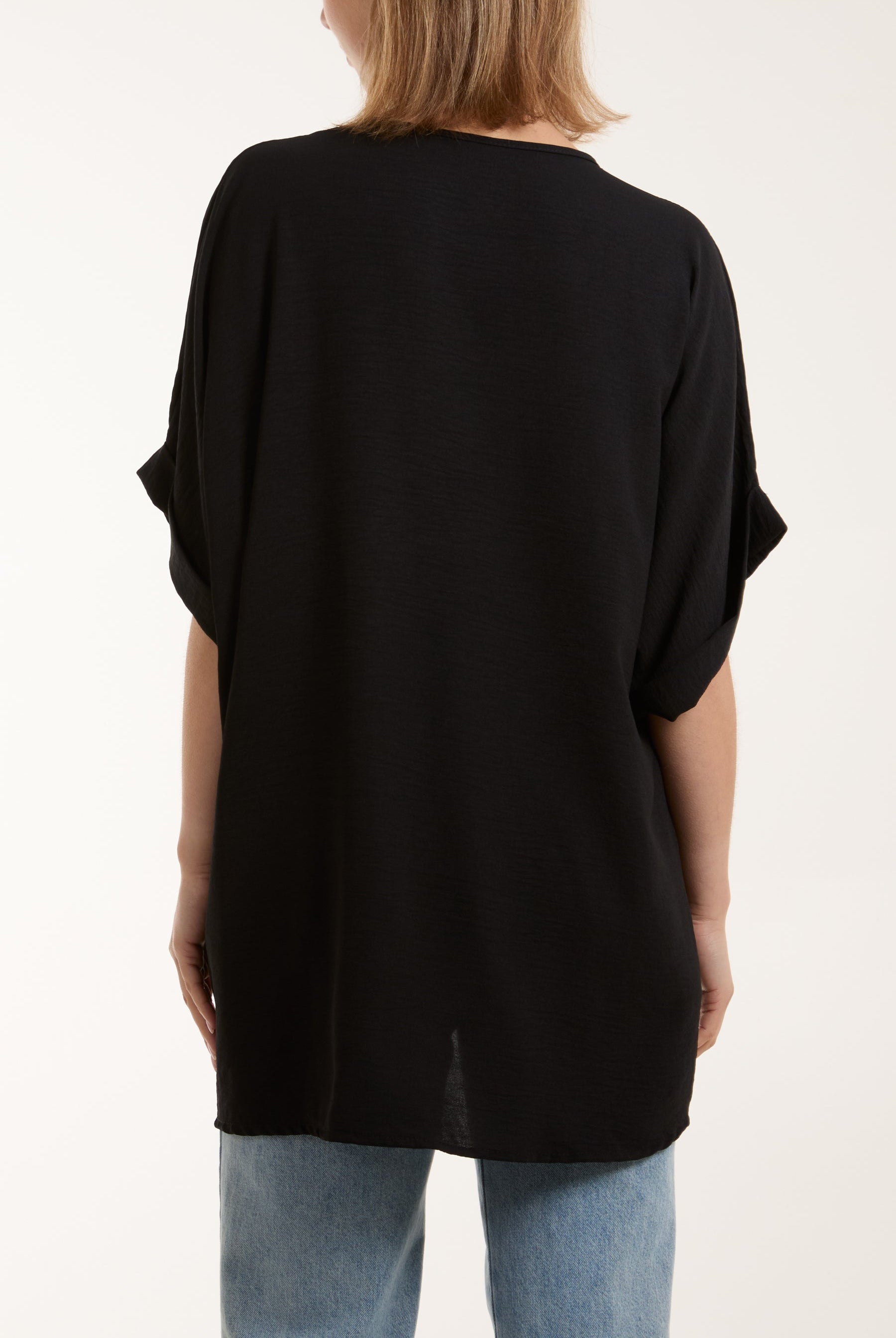 Twist Front Oversized Cocoon Blouse TOPMF2 WearAll