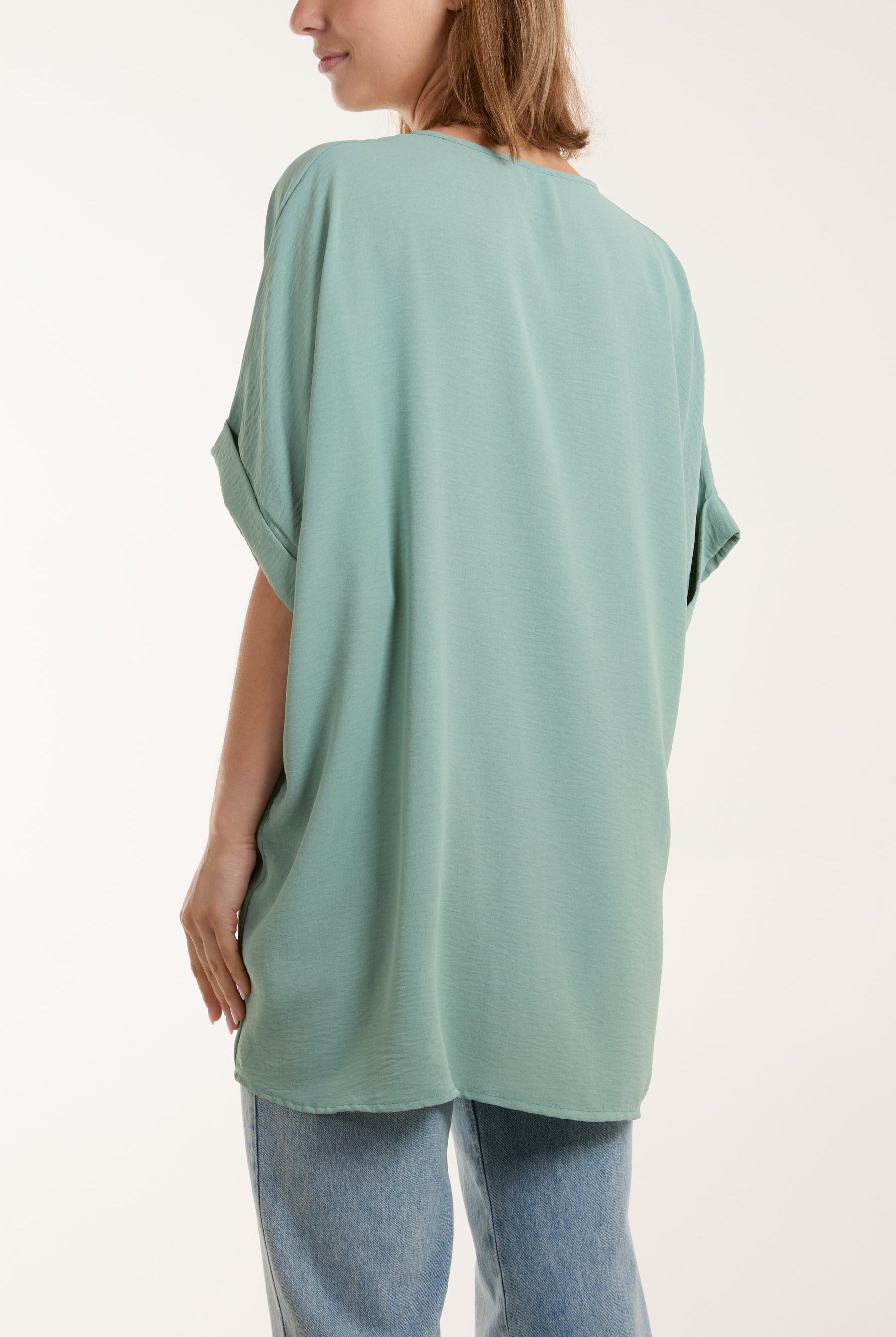 Twist Front Oversized Cocoon Blouse TOPMF2 WearAll