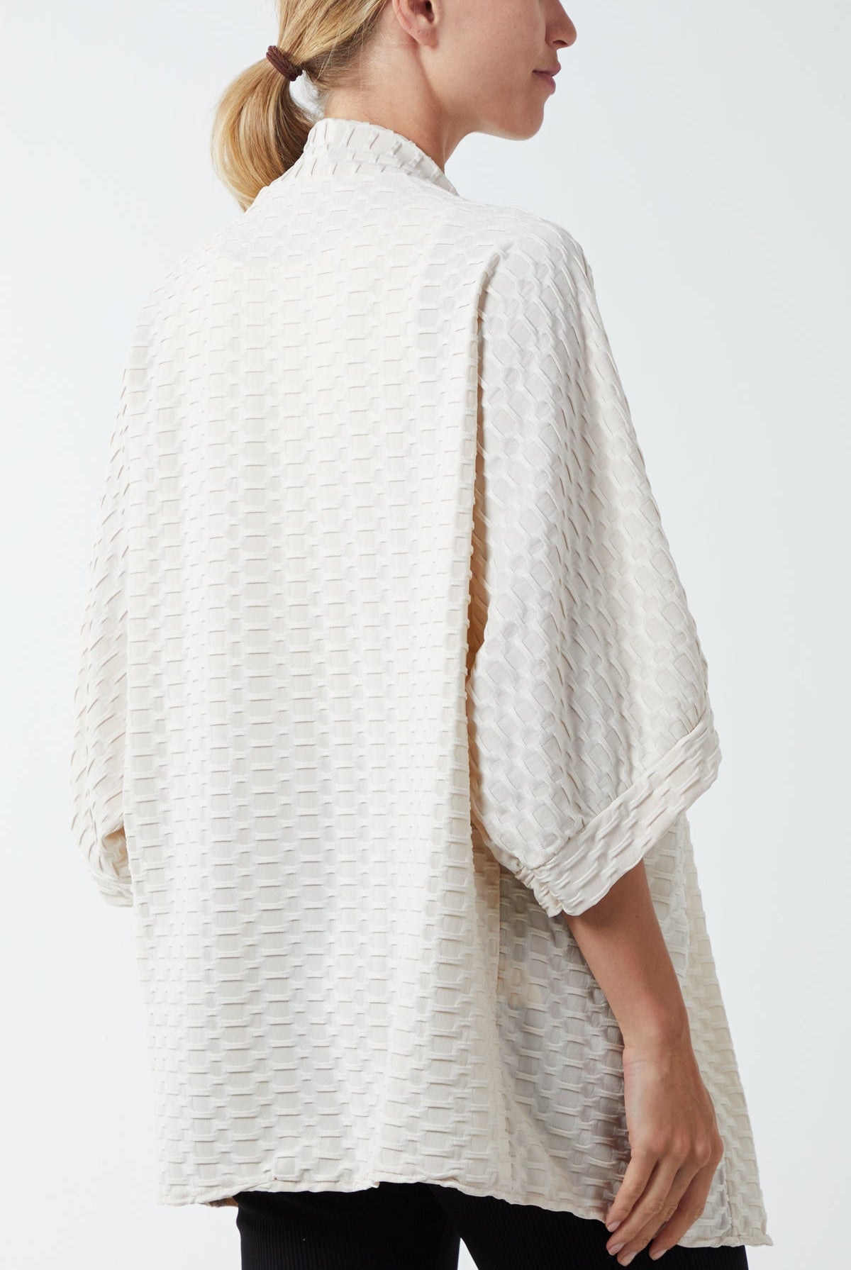 Waffle Texture Jersey Kimono Jacket JK1 WearAll