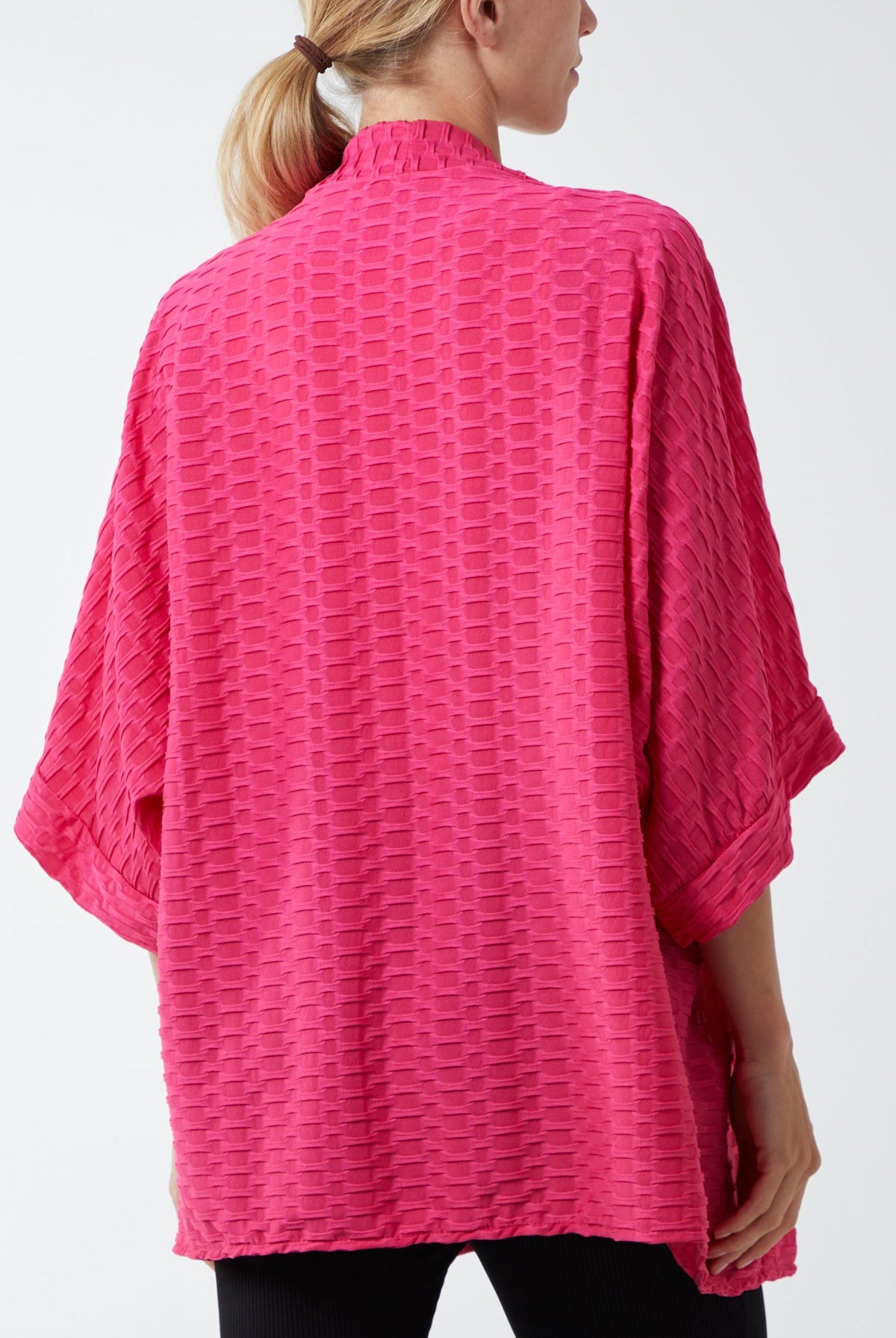 Waffle Texture Jersey Kimono Jacket JK1 WearAll