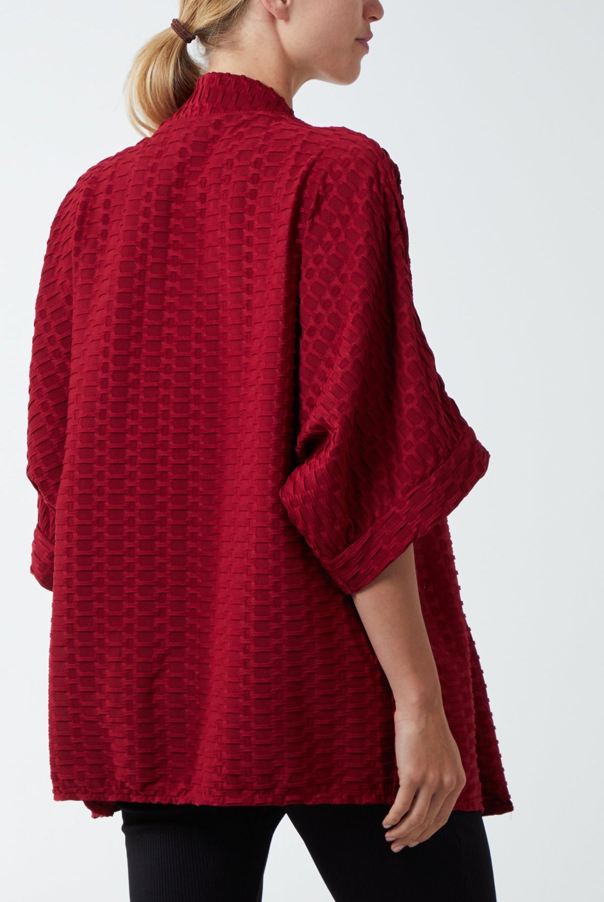 Waffle Texture Jersey Kimono Jacket JK1 WearAll