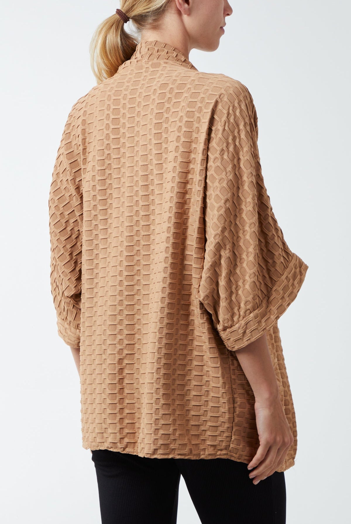 Waffle Texture Jersey Kimono Jacket JK1 WearAll