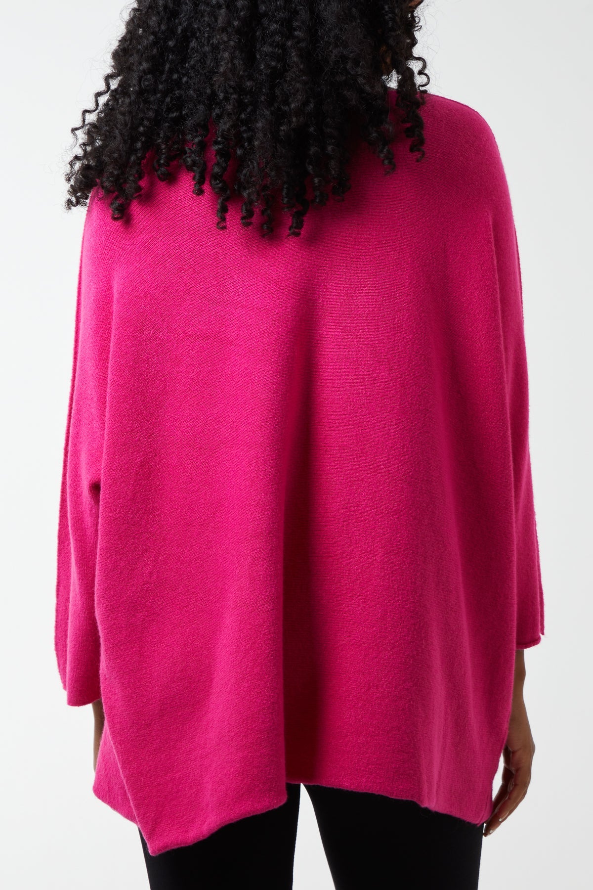 V-Neck Oversized Fine Knit Jumper Top WearAll