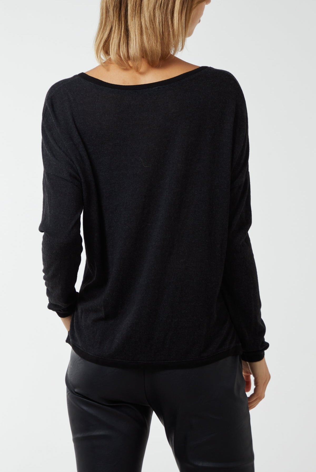 Fine Knit Button Cropped Cardigan CMF1 WearAll