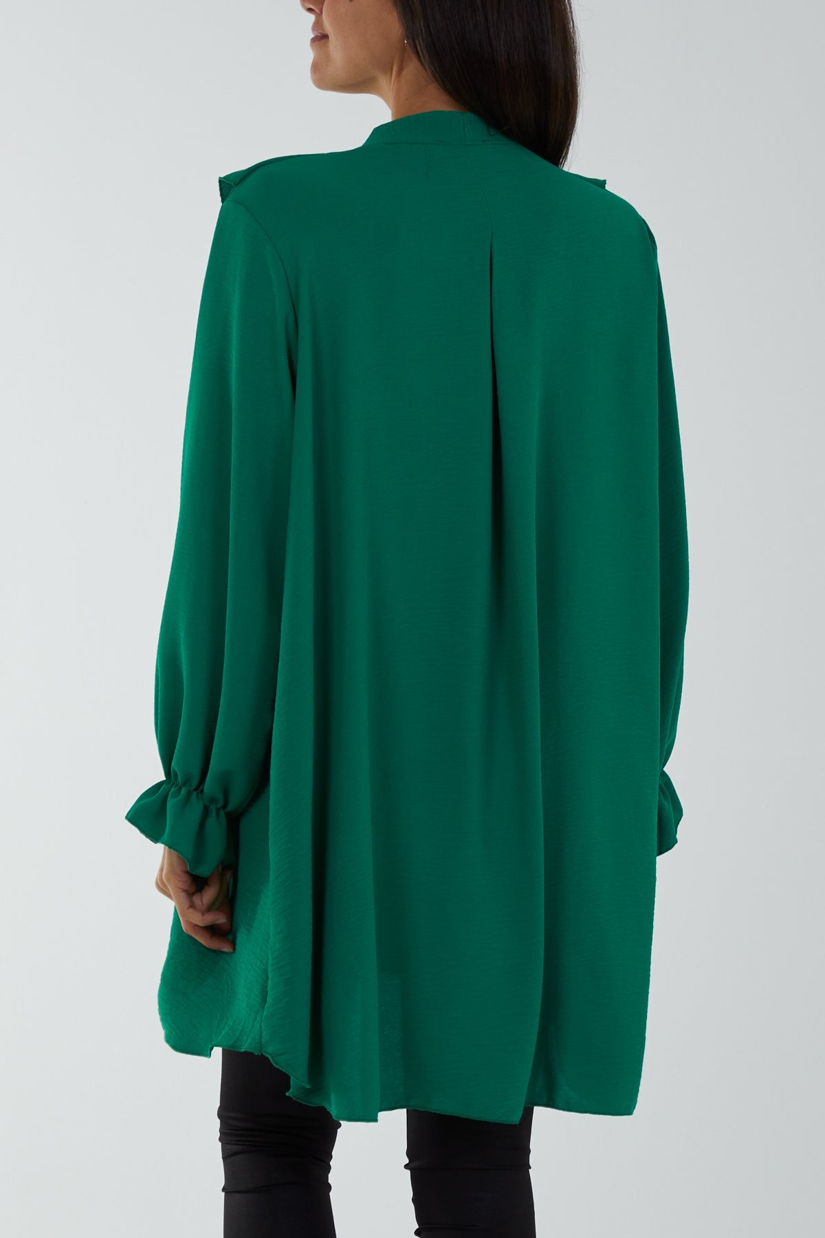 Flounce Poly Crepe Oversized Shirt TOPMF2 WearAll