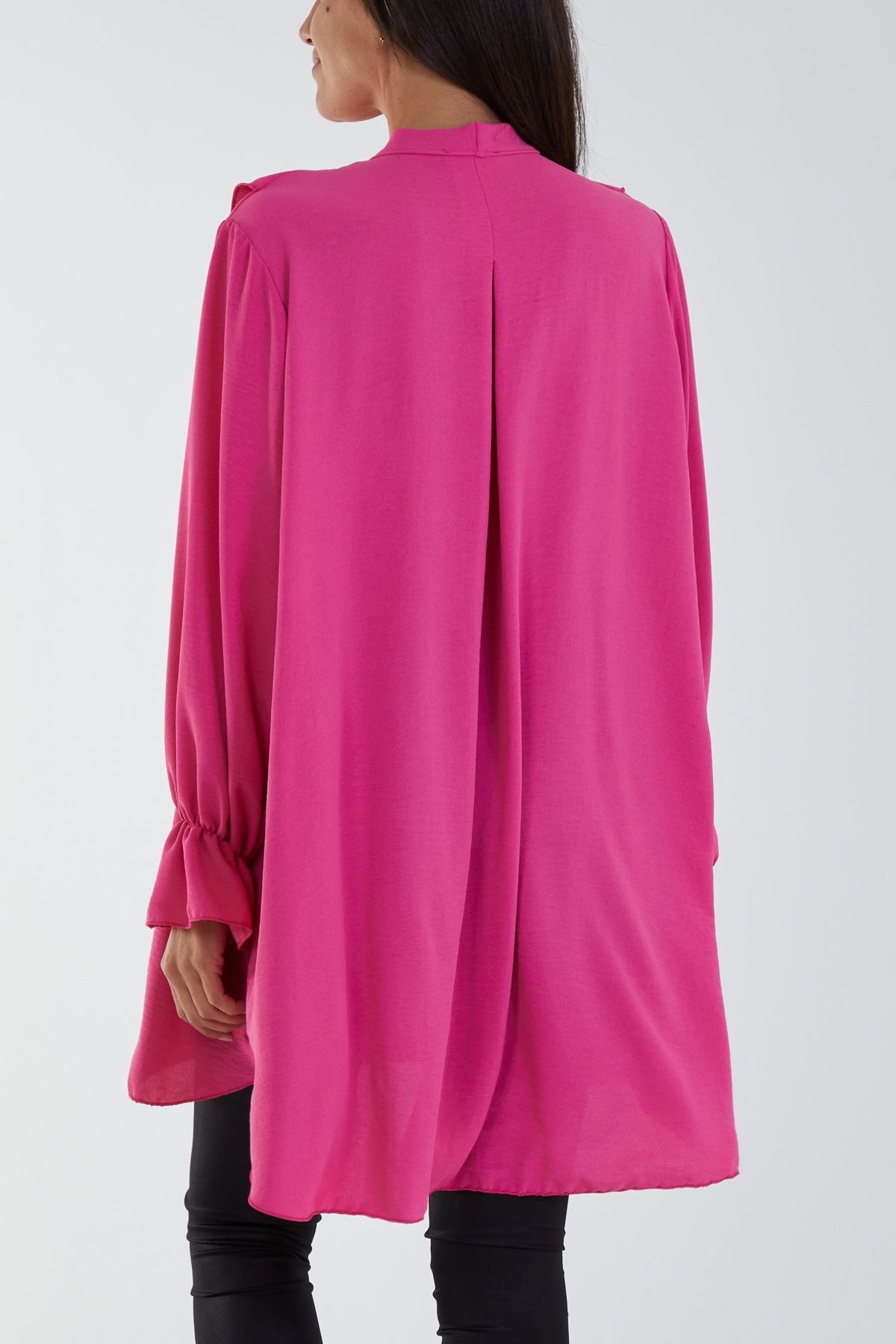 Flounce Poly Crepe Oversized Shirt TOPMF2 WearAll