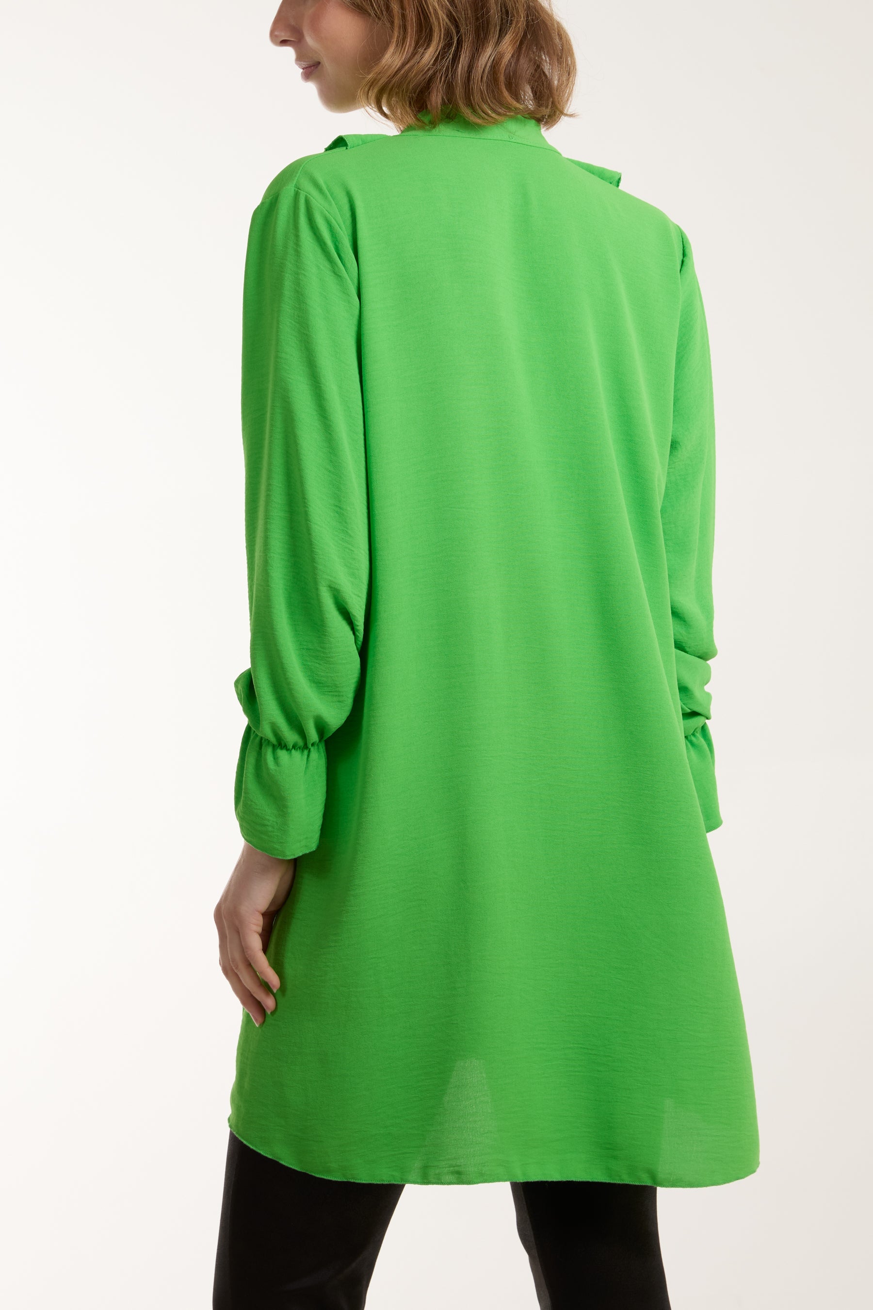 Ruffle Neck Tunic Dress DMF2 WearAll