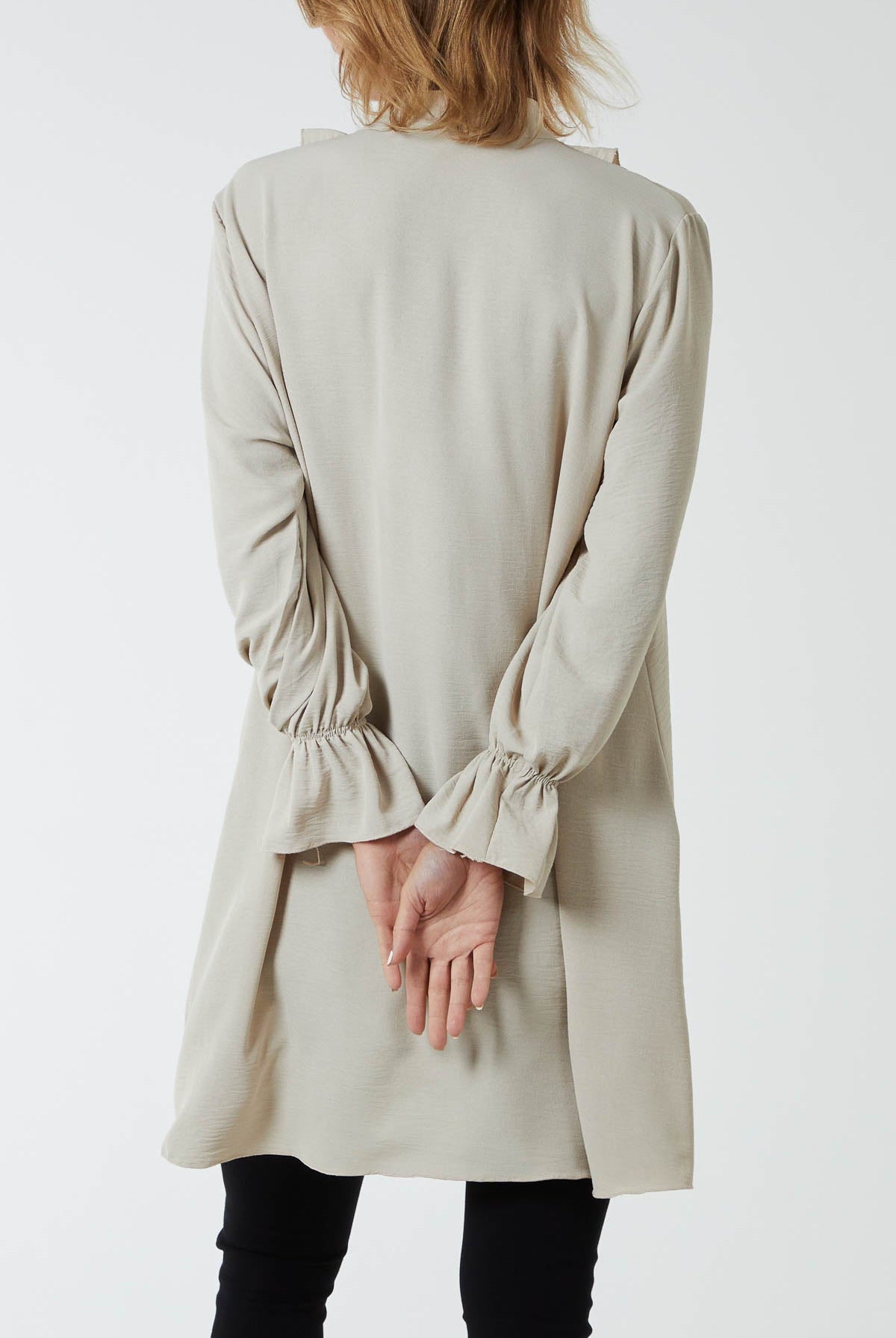 Ruffle Neck Tunic Dress DMF2 WearAll