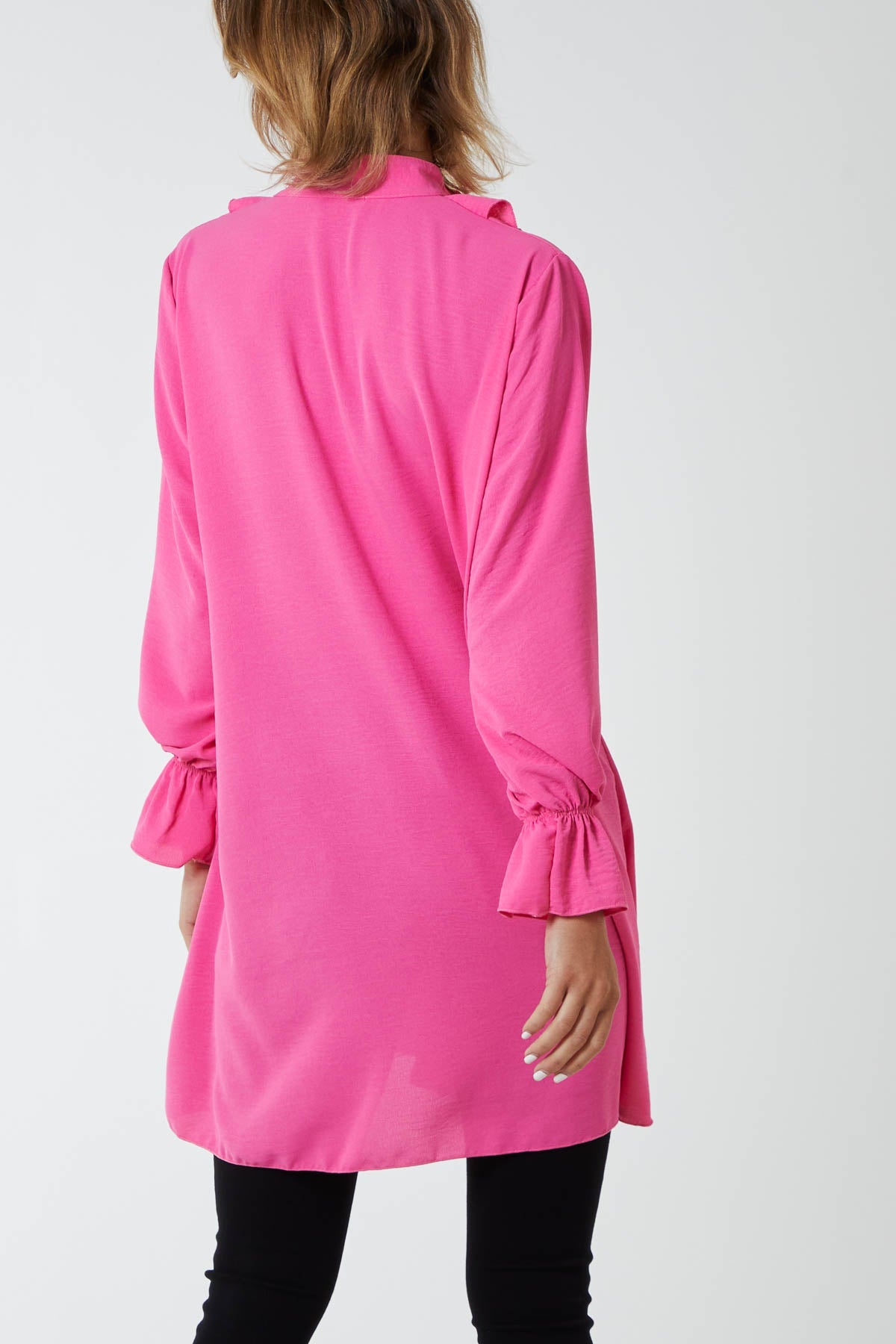 Ruffle Neck Tunic Dress DMF2 WearAll