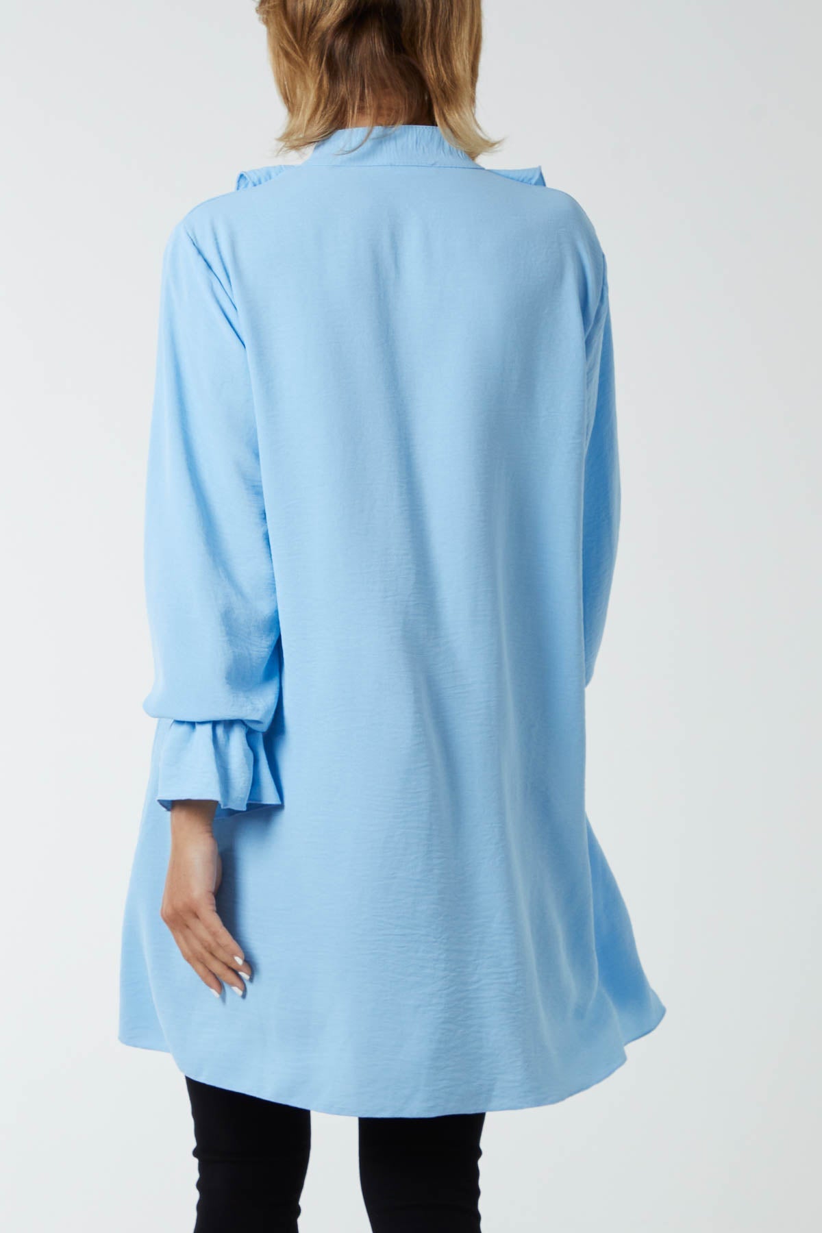 Ruffle Neck Tunic Dress DMF2 WearAll