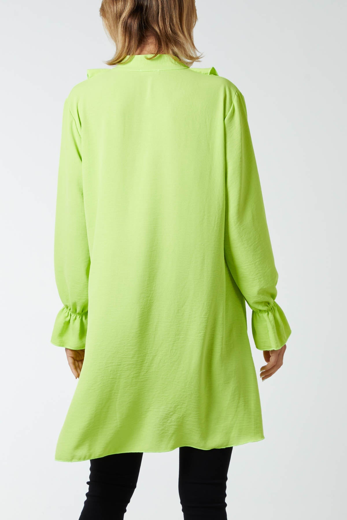 Ruffle Neck Tunic Dress DMF2 WearAll