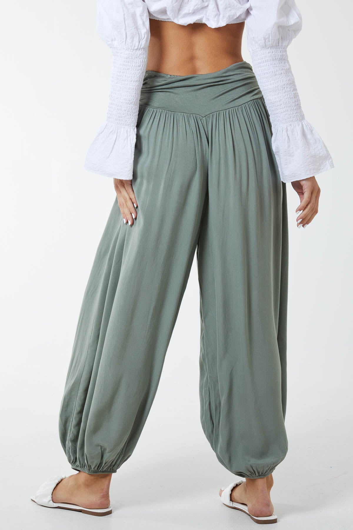 Harem Jersey Waistband Trousers TRS1 WearAll
