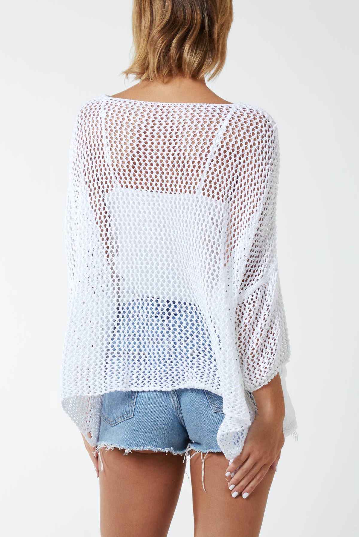 Two Pocket Crochet Blouse TOPMF2 WearAll