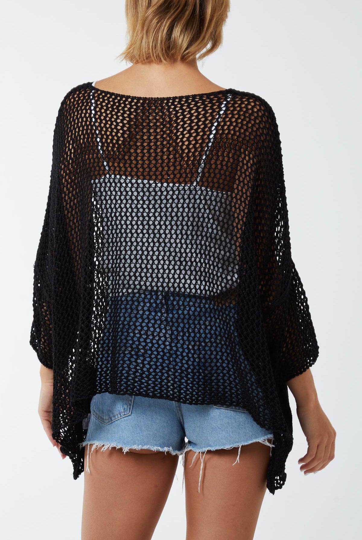 Two Pocket Crochet Blouse TOPMF2 WearAll