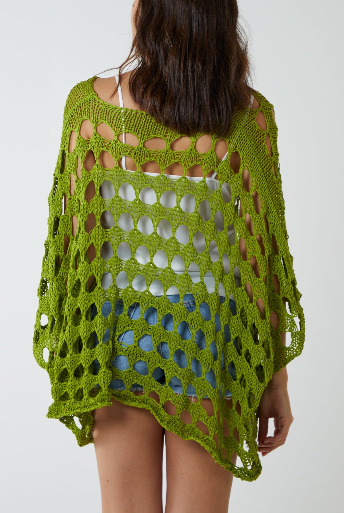 Oversized Diamond Crochet Blouse Blouses WearAll