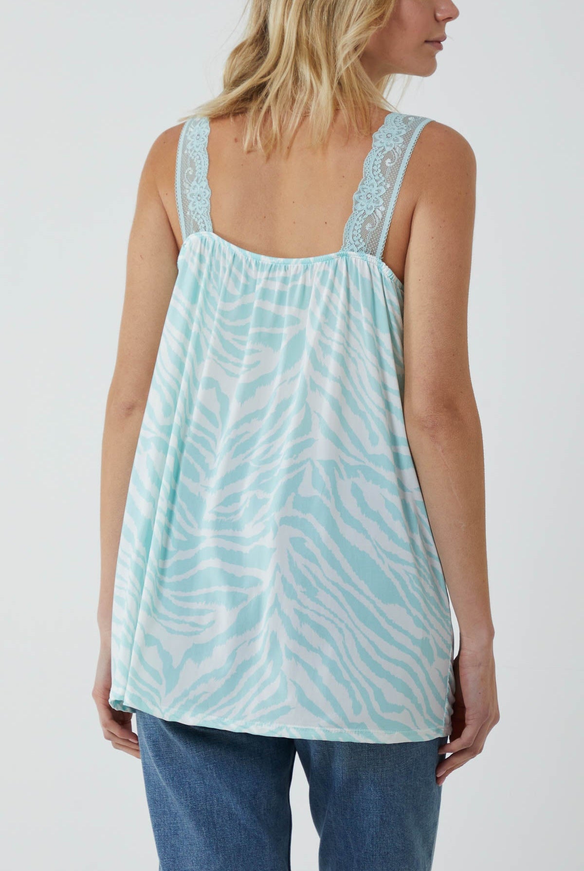 Zebra Lace Cami Vest Vests WearAll