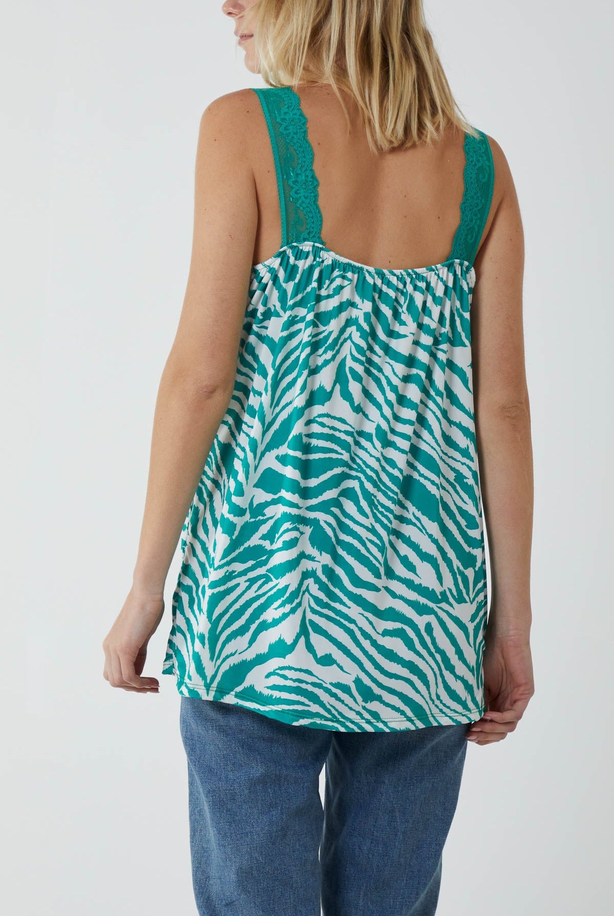 Zebra Lace Cami Vest Vests WearAll