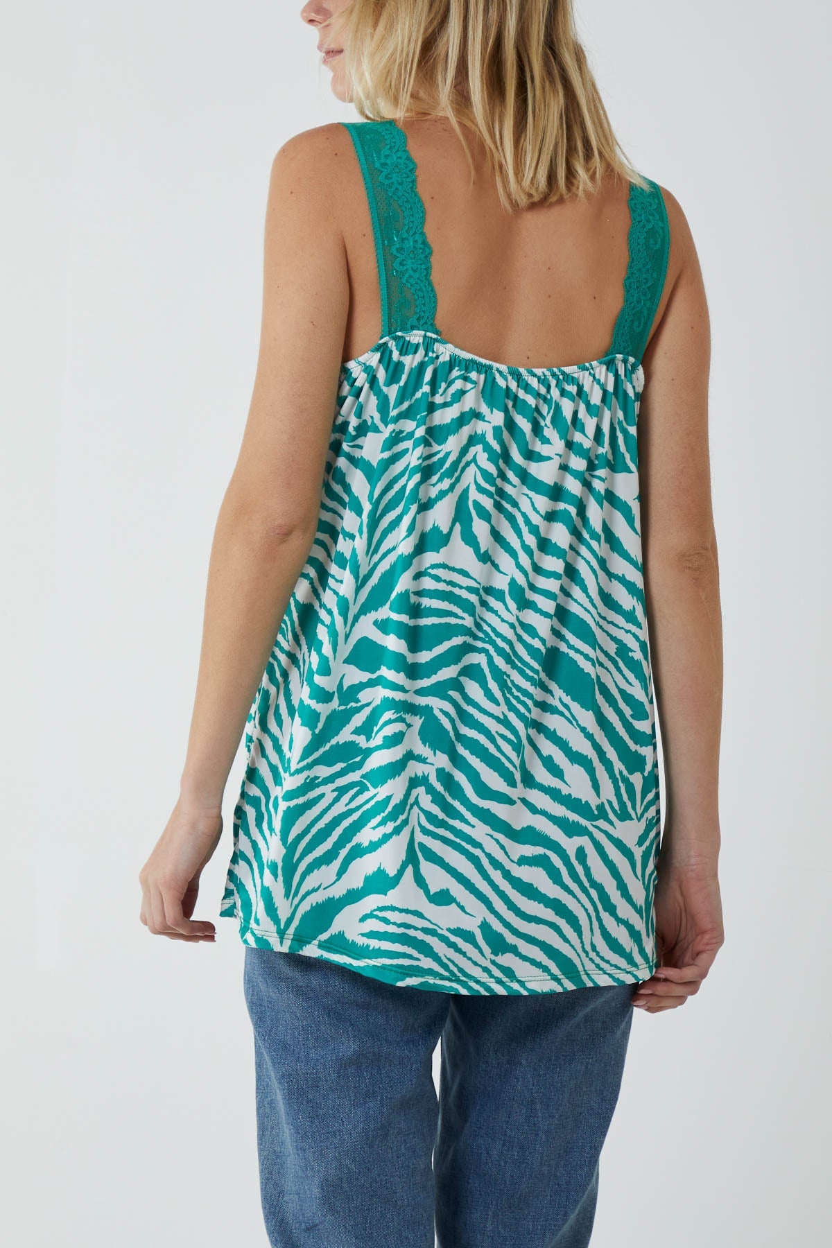 Zebra Lace Cami Vest Vests WearAll