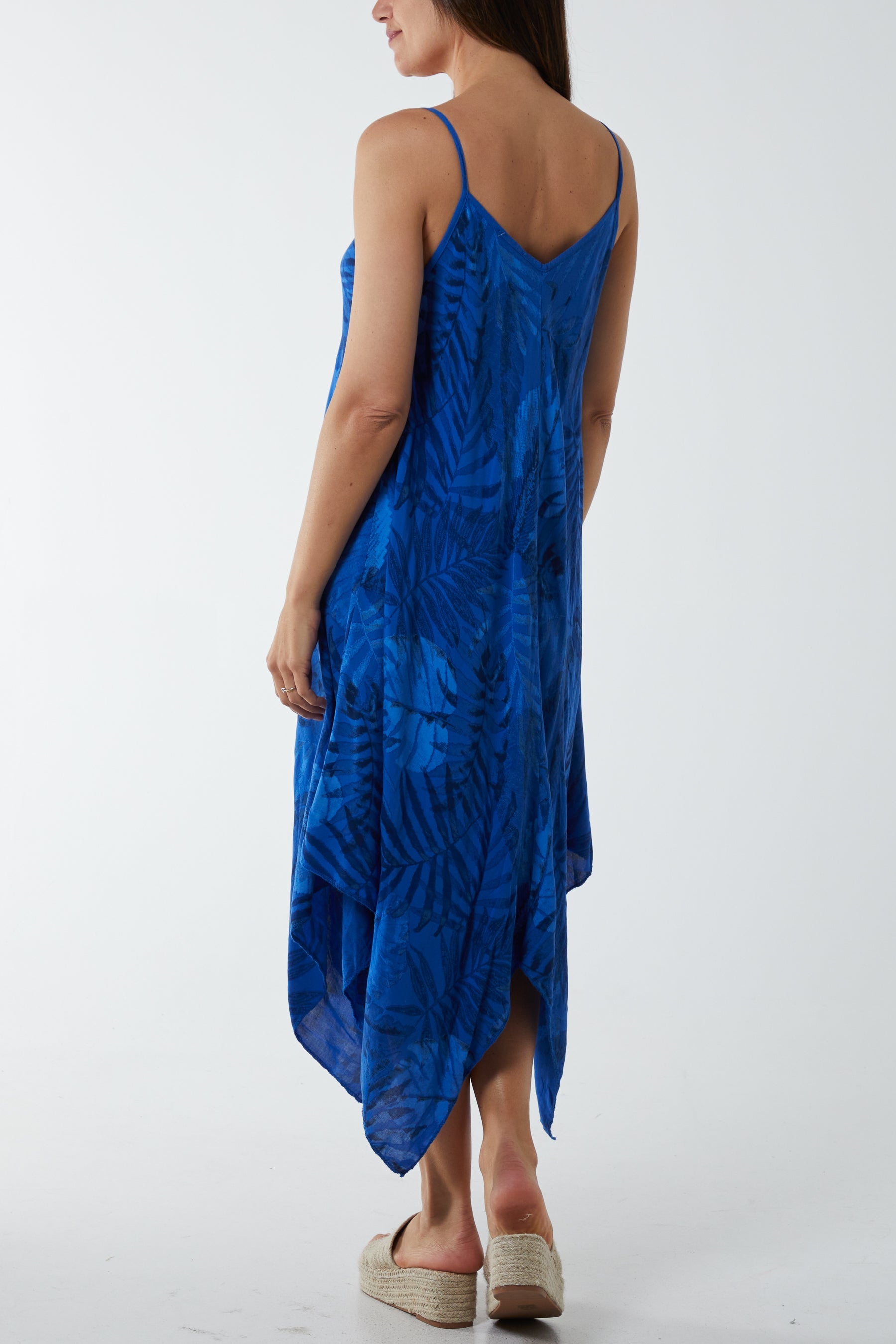 Palm Leaves Hanky Hem Dress DMF2 WearAll